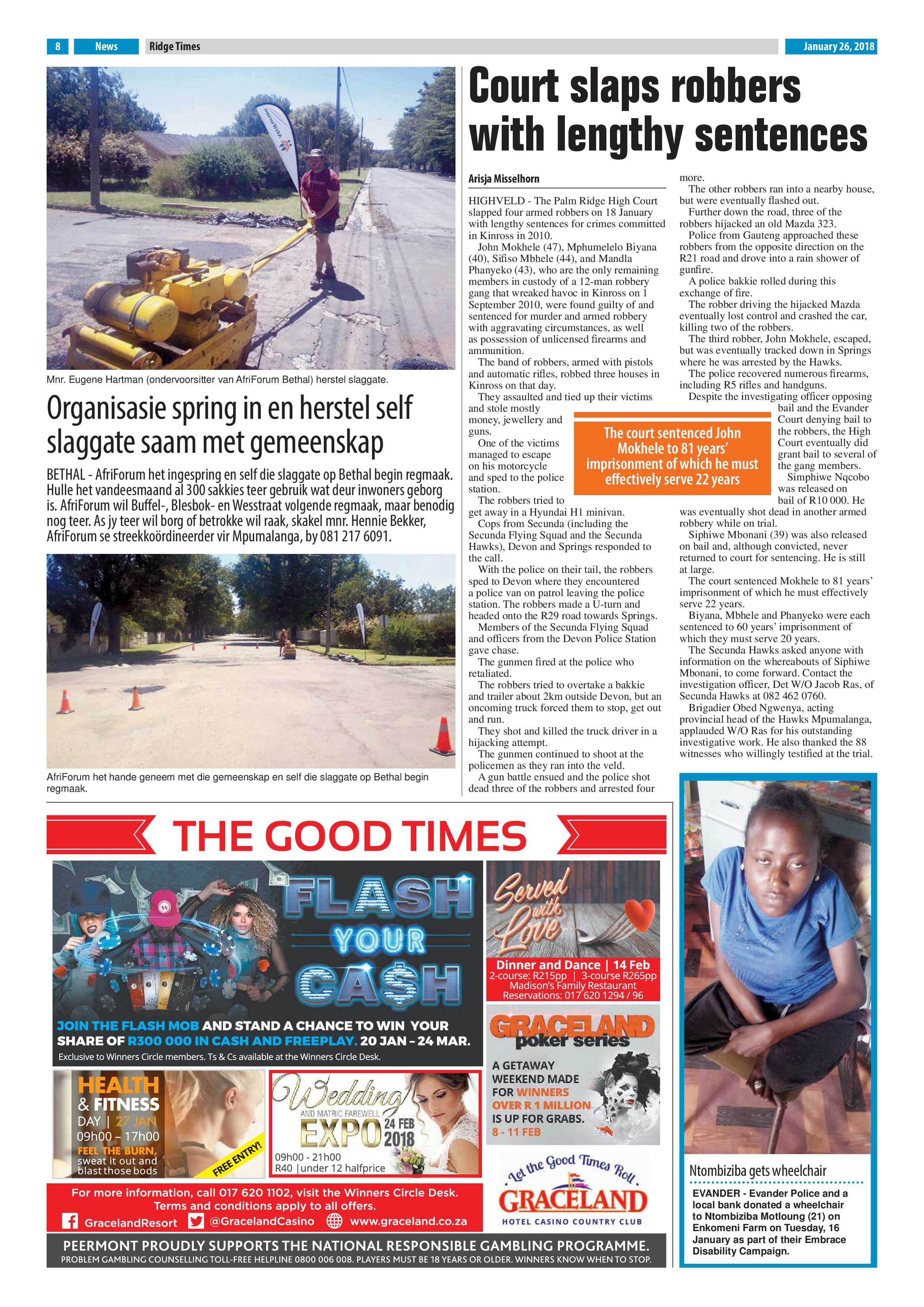 Ridge Times, 26 January 2018 page 8