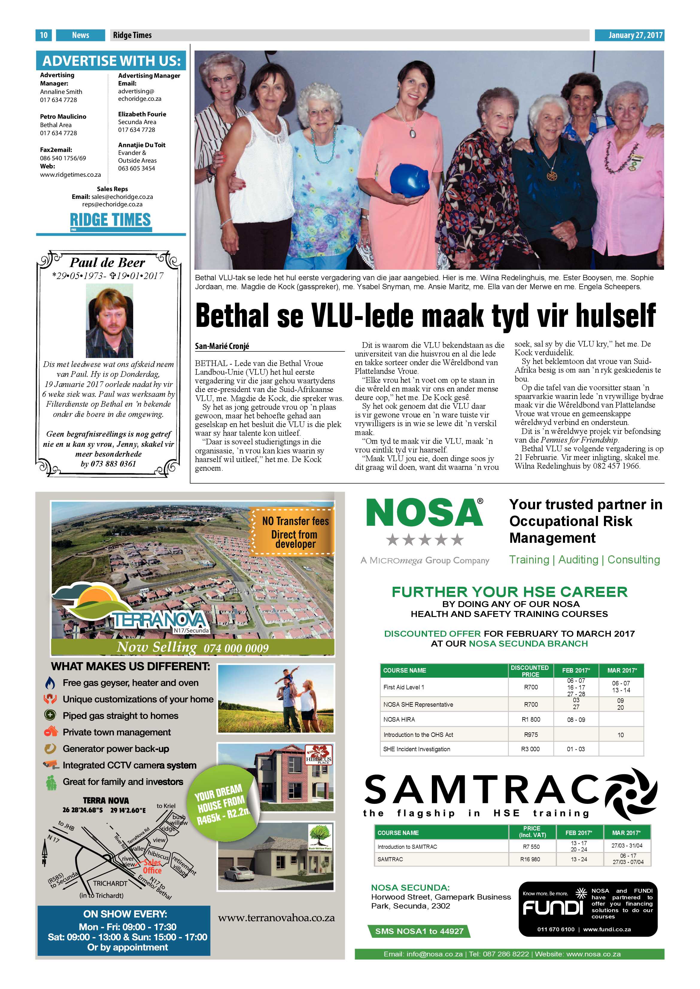 Ridge Times, 27 January 2017 page 10