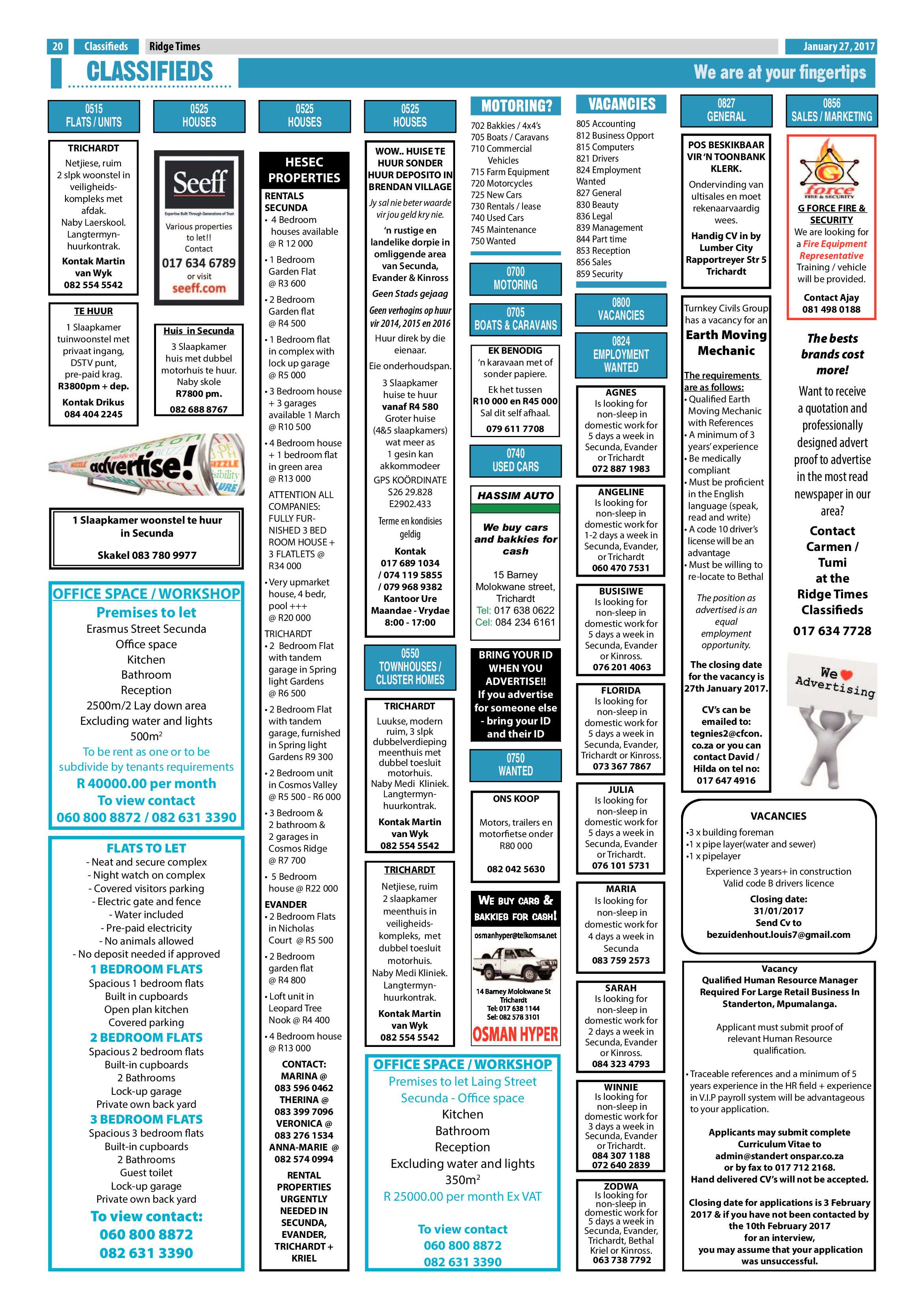 Ridge Times, 27 January 2017 page 20