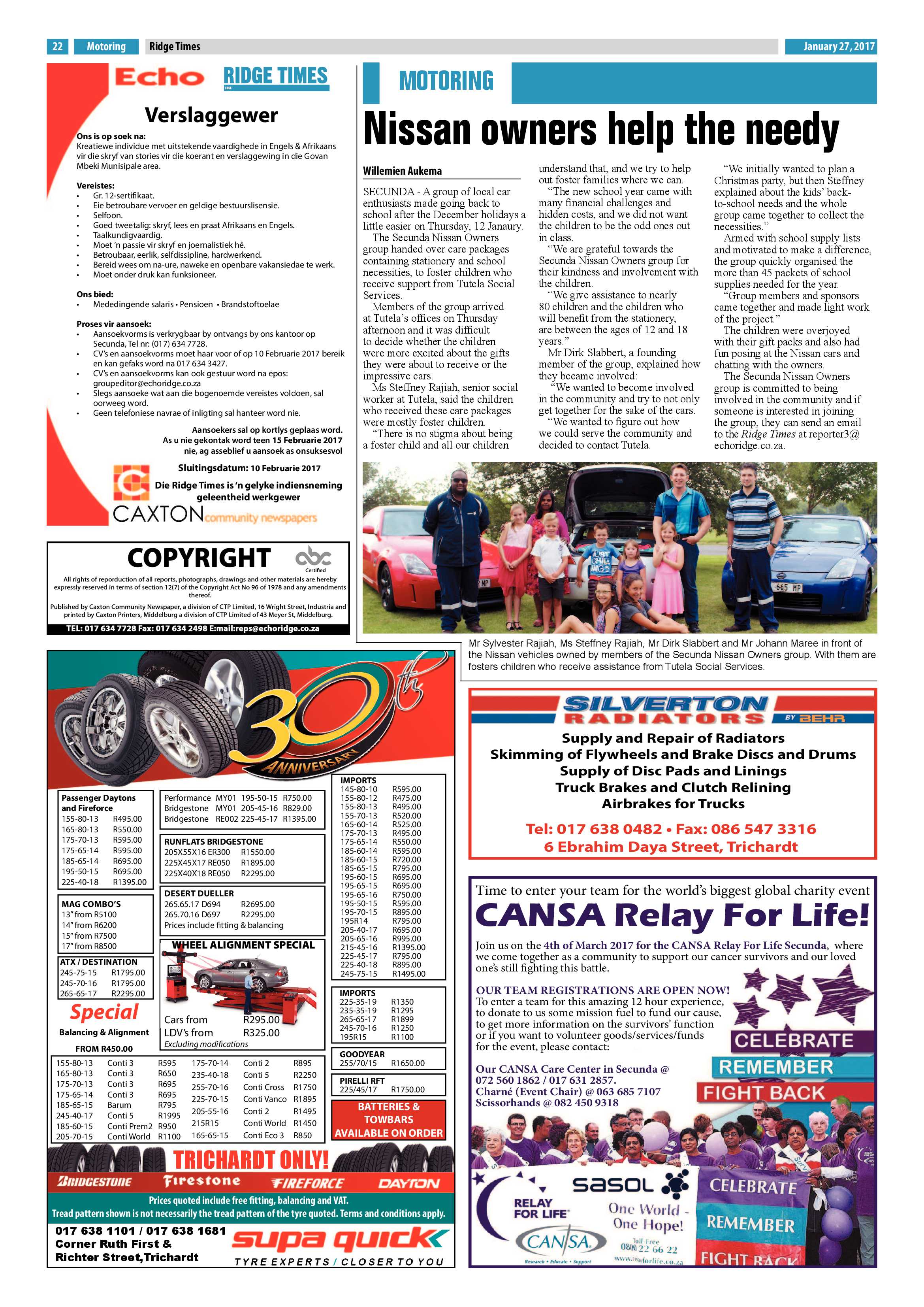 Ridge Times, 27 January 2017 page 22