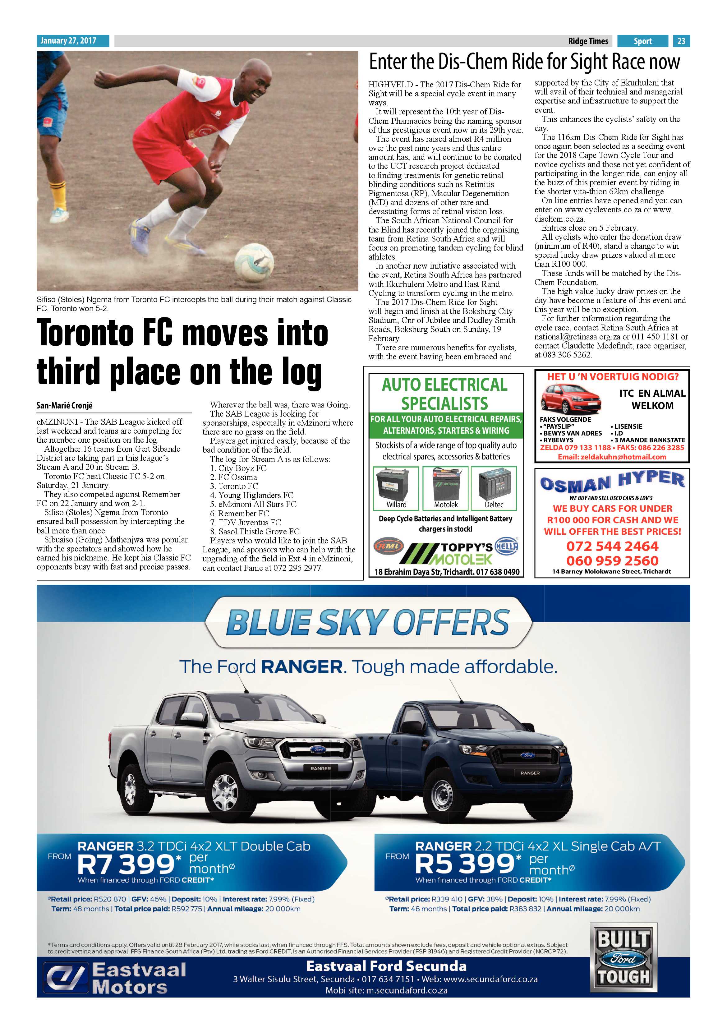 Ridge Times, 27 January 2017 page 23