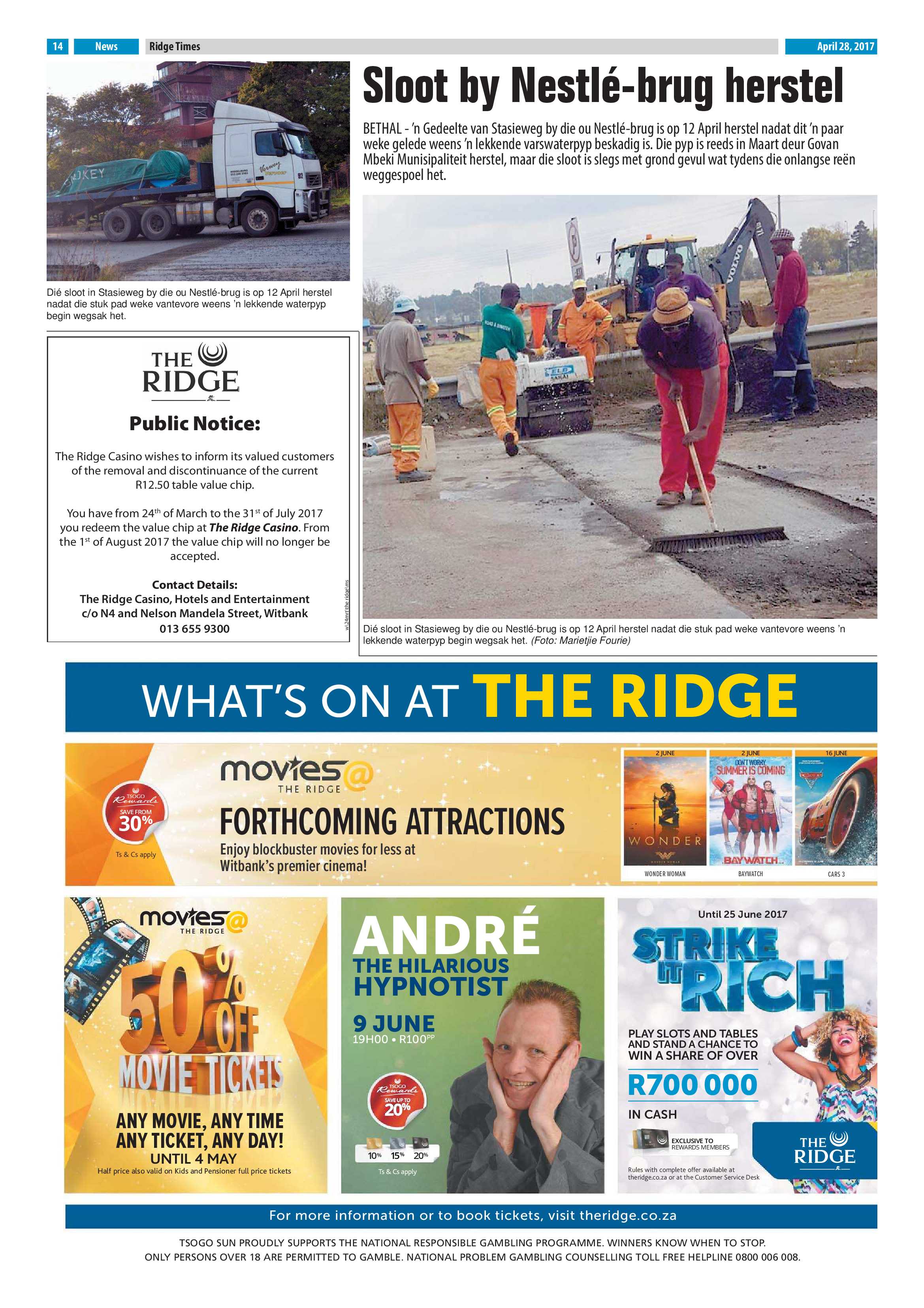 Ridge Times, 28 April 2017 page 14