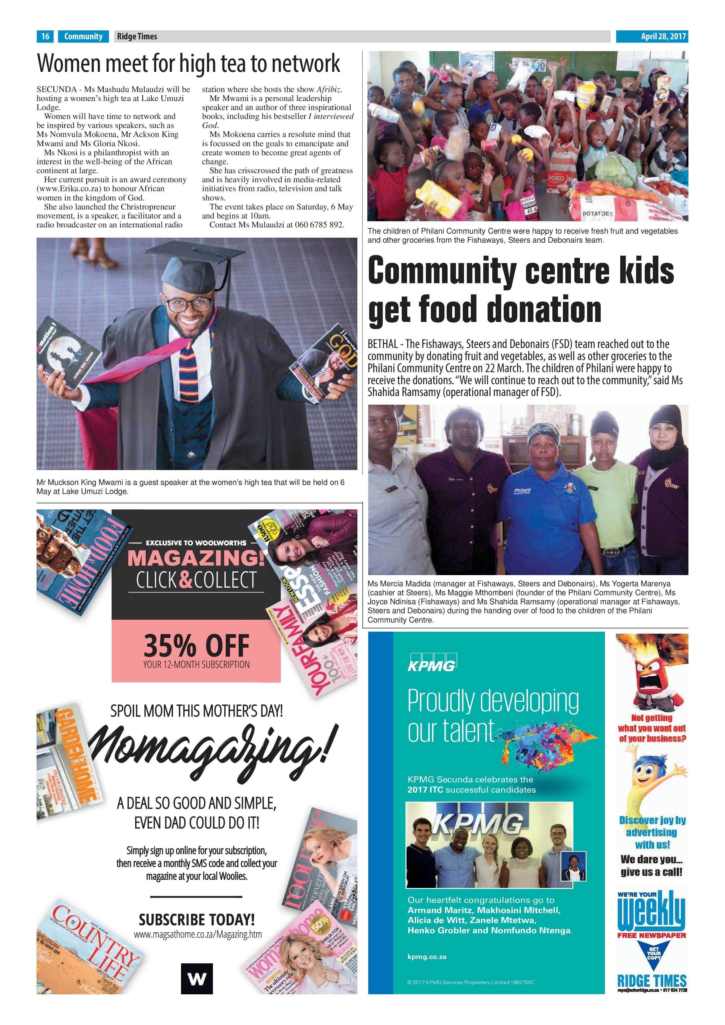 Ridge Times, 28 April 2017 page 16