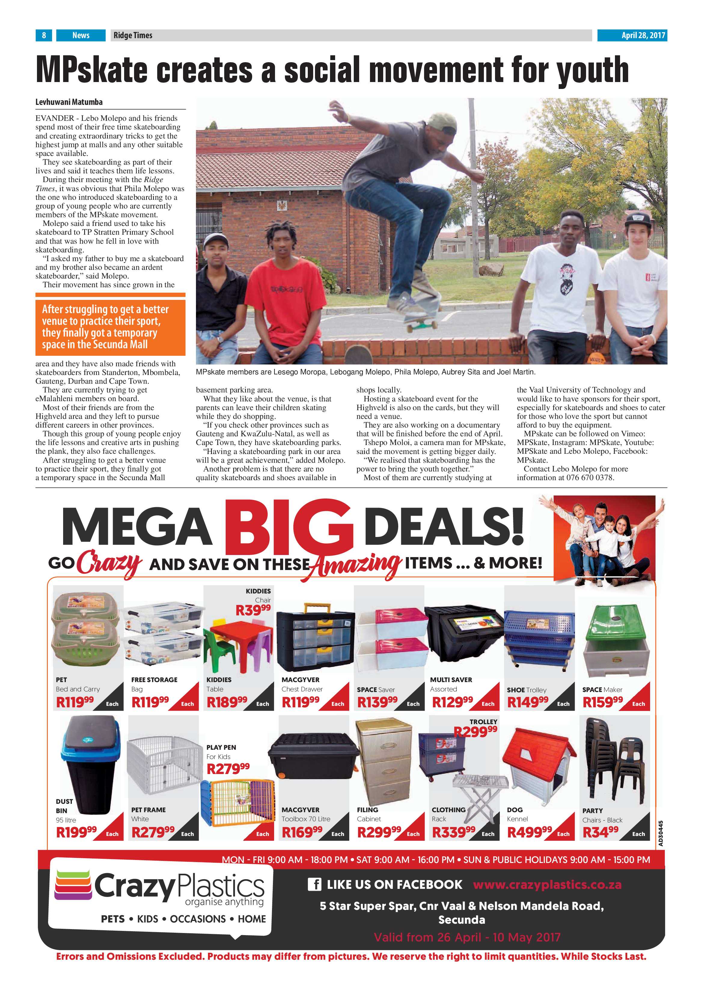 Ridge Times, 28 April 2017 page 8