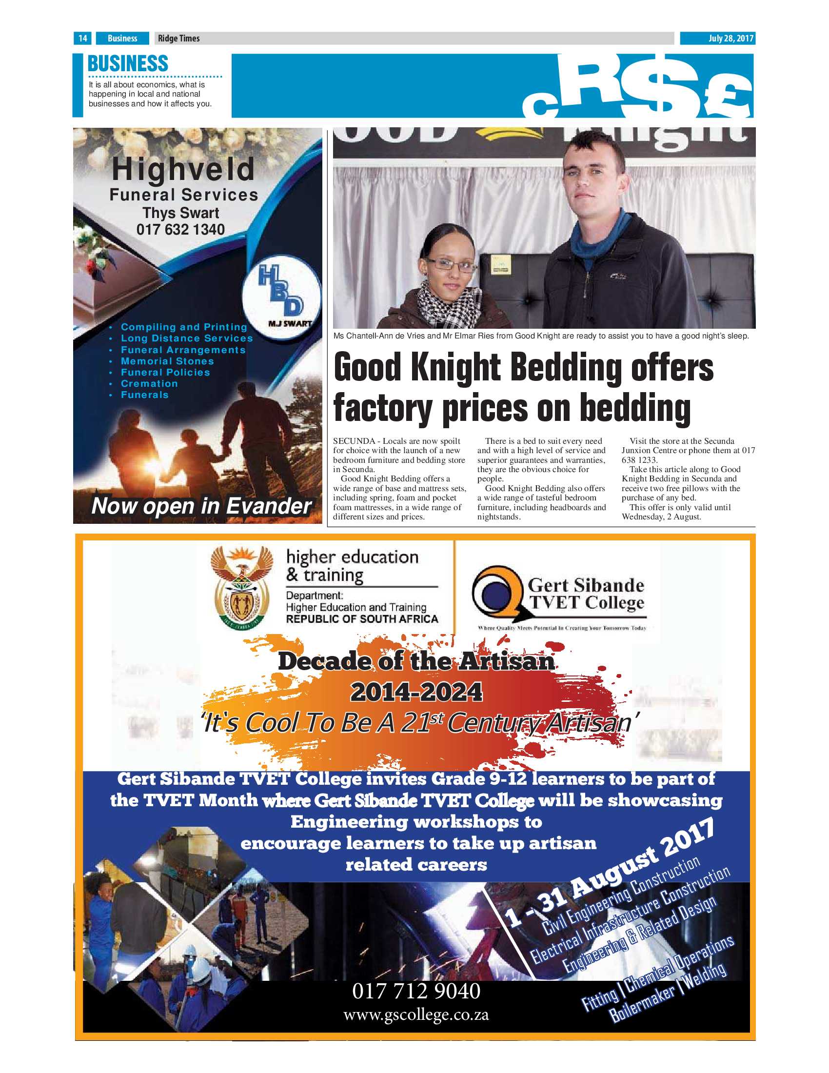 Ridge Times, 28 July 2017 page 14