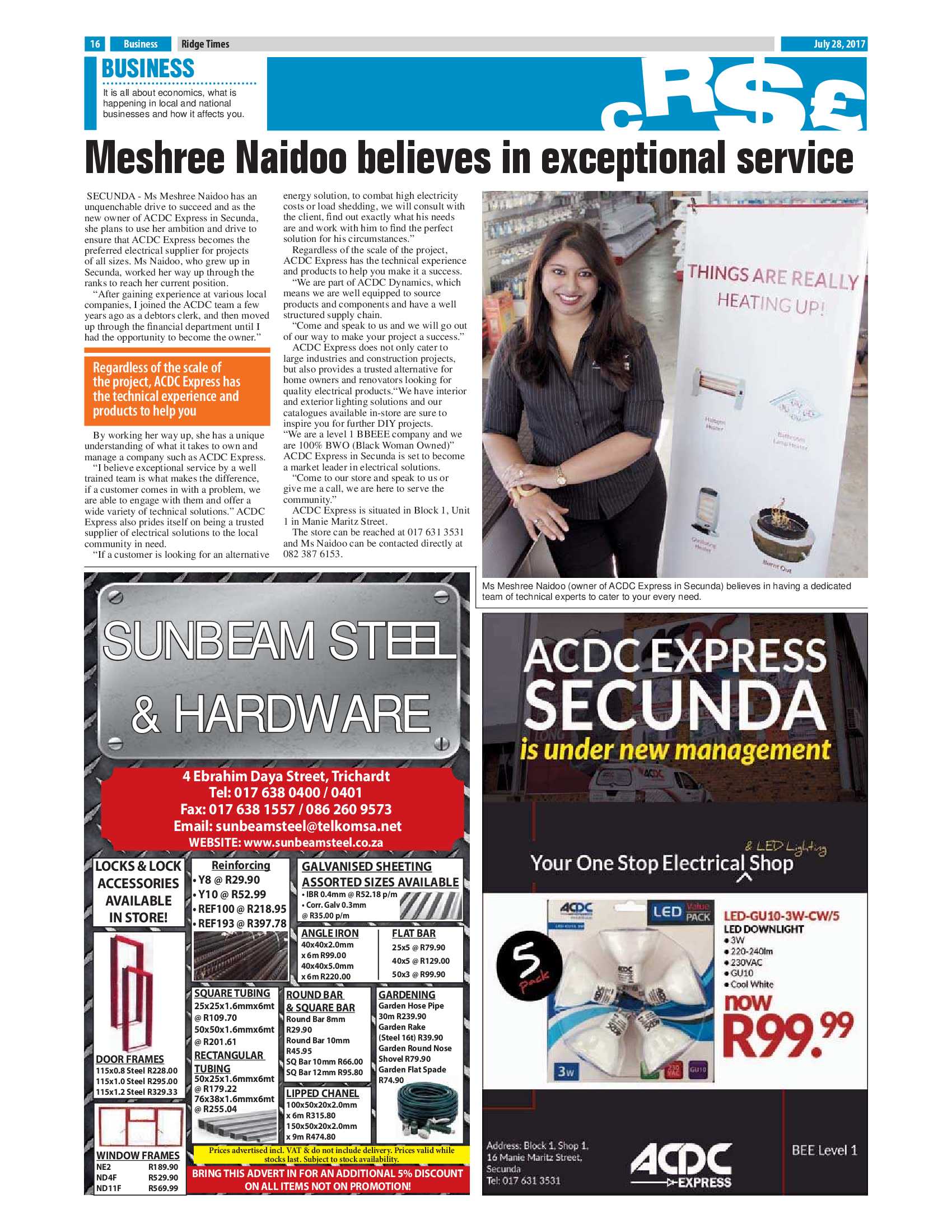 Ridge Times, 28 July 2017 page 16