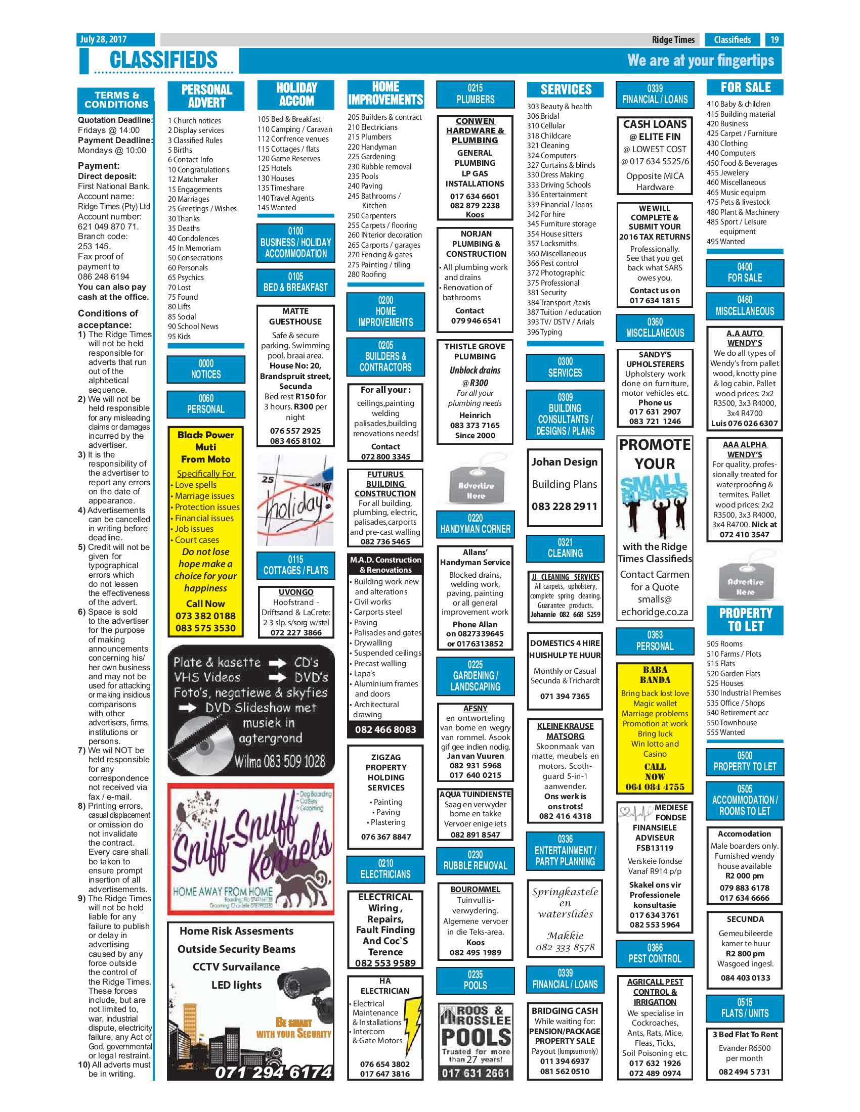 Ridge Times, 28 July 2017 page 19