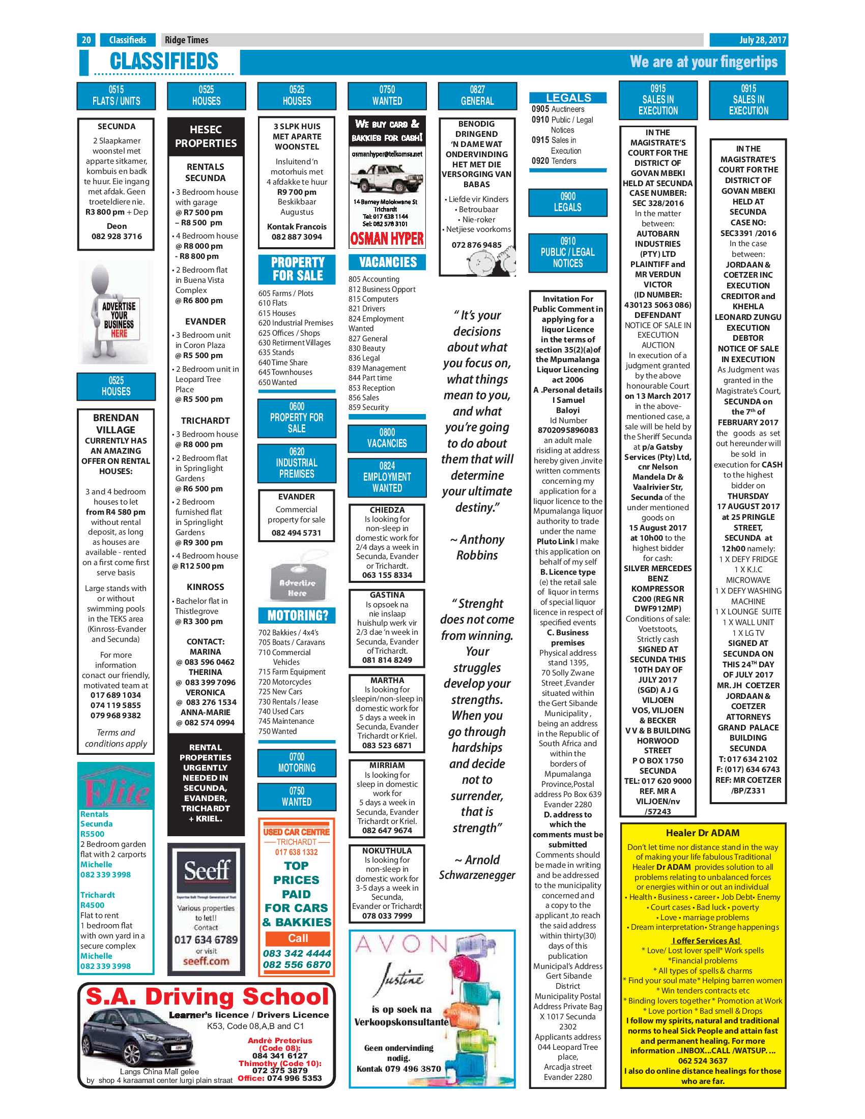 Ridge Times, 28 July 2017 page 20