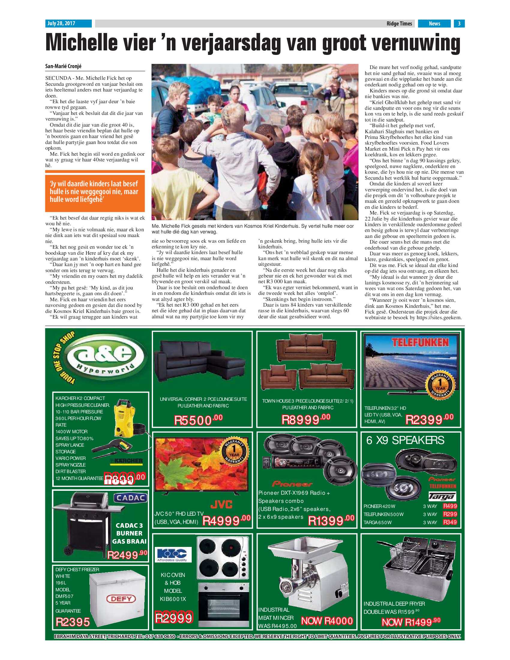 Ridge Times, 28 July 2017 page 3