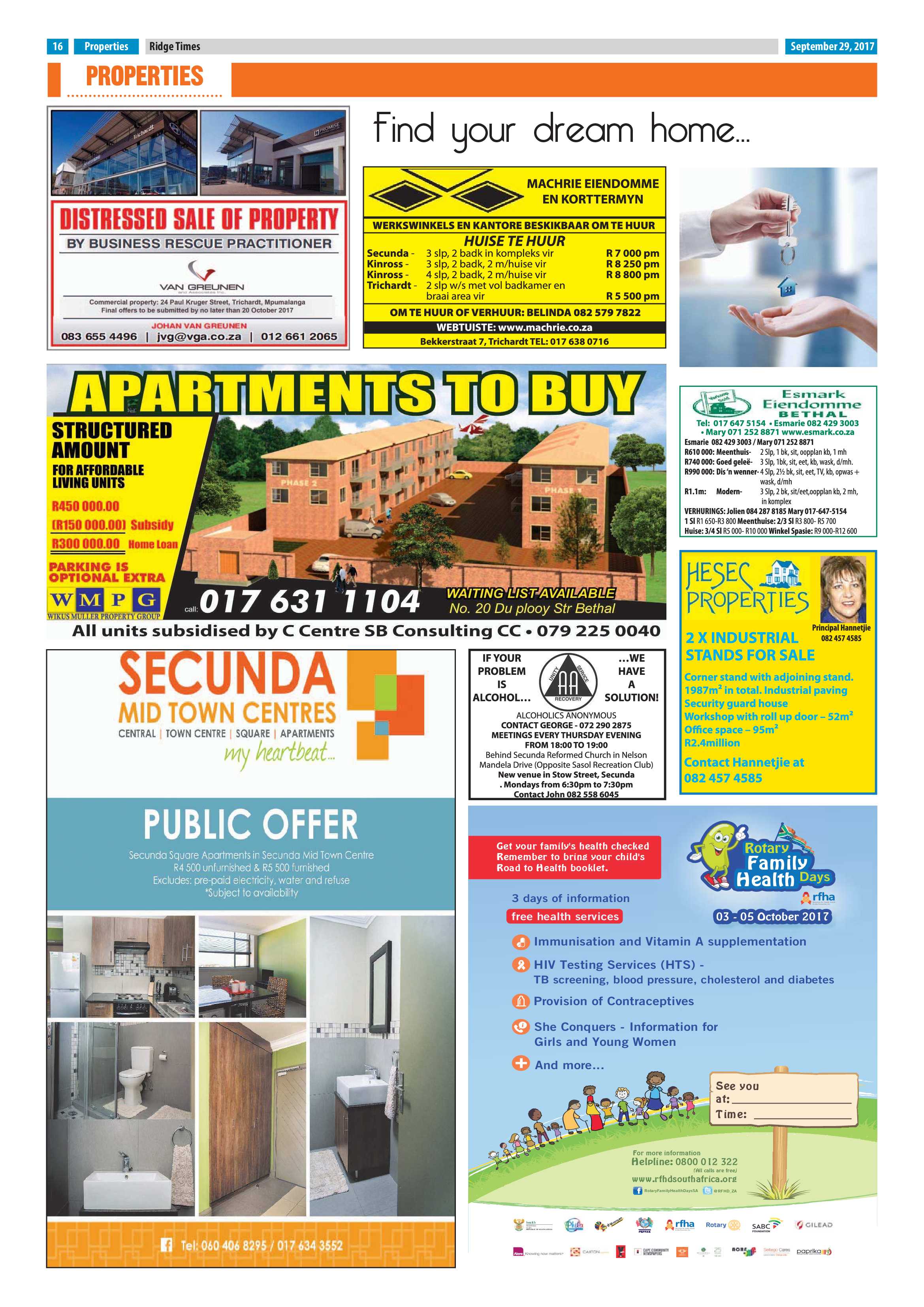 Ridge Times, 29 September 2017 page 16