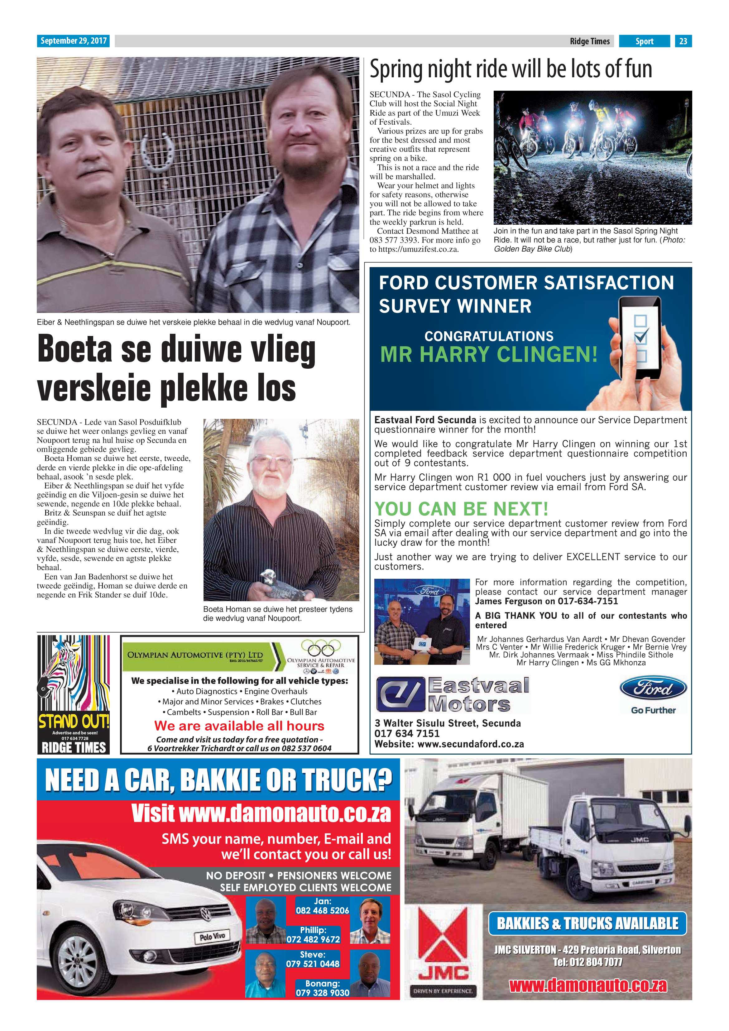 Ridge Times, 29 September 2017 page 23