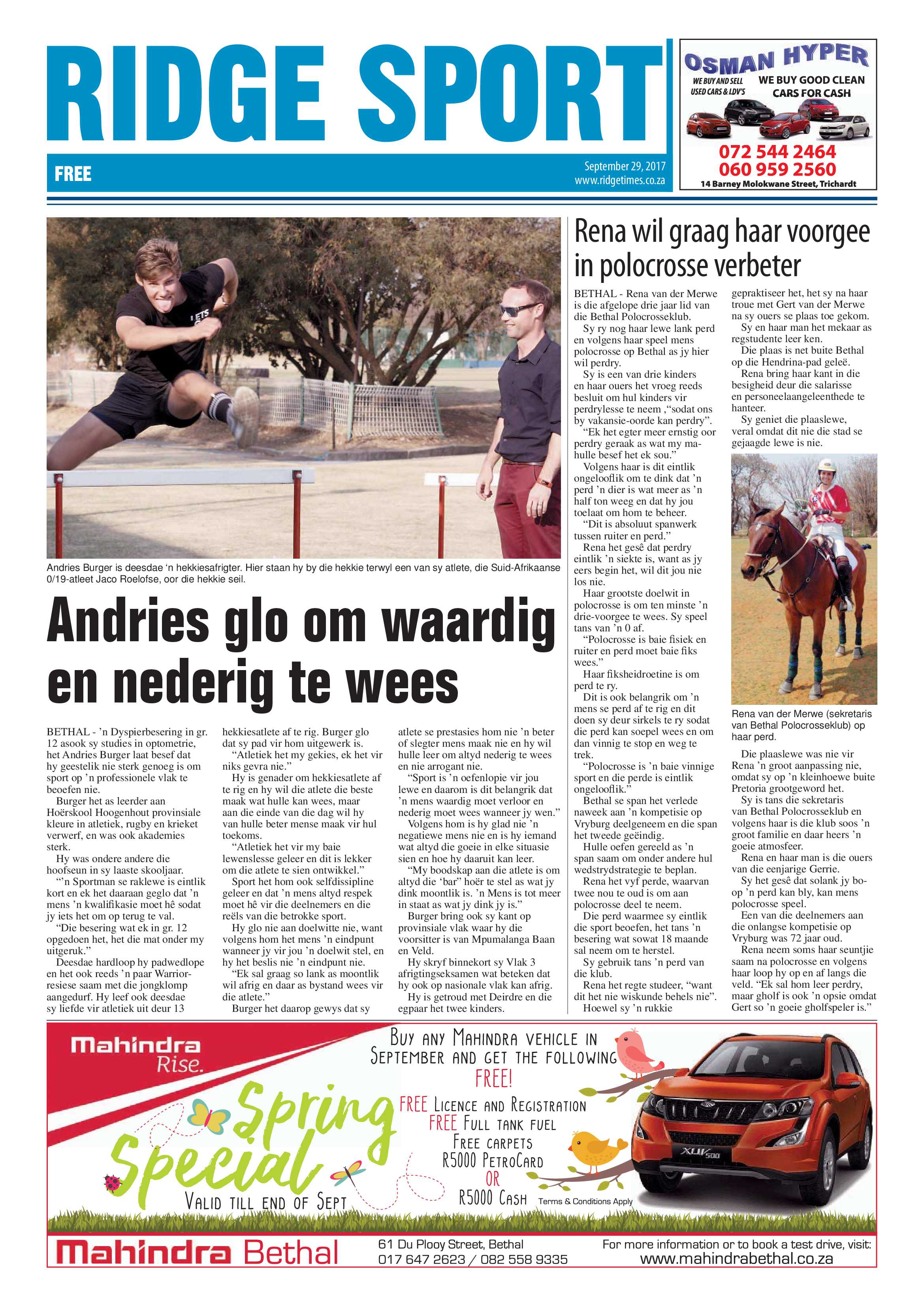 Ridge Times, 29 September 2017 page 24