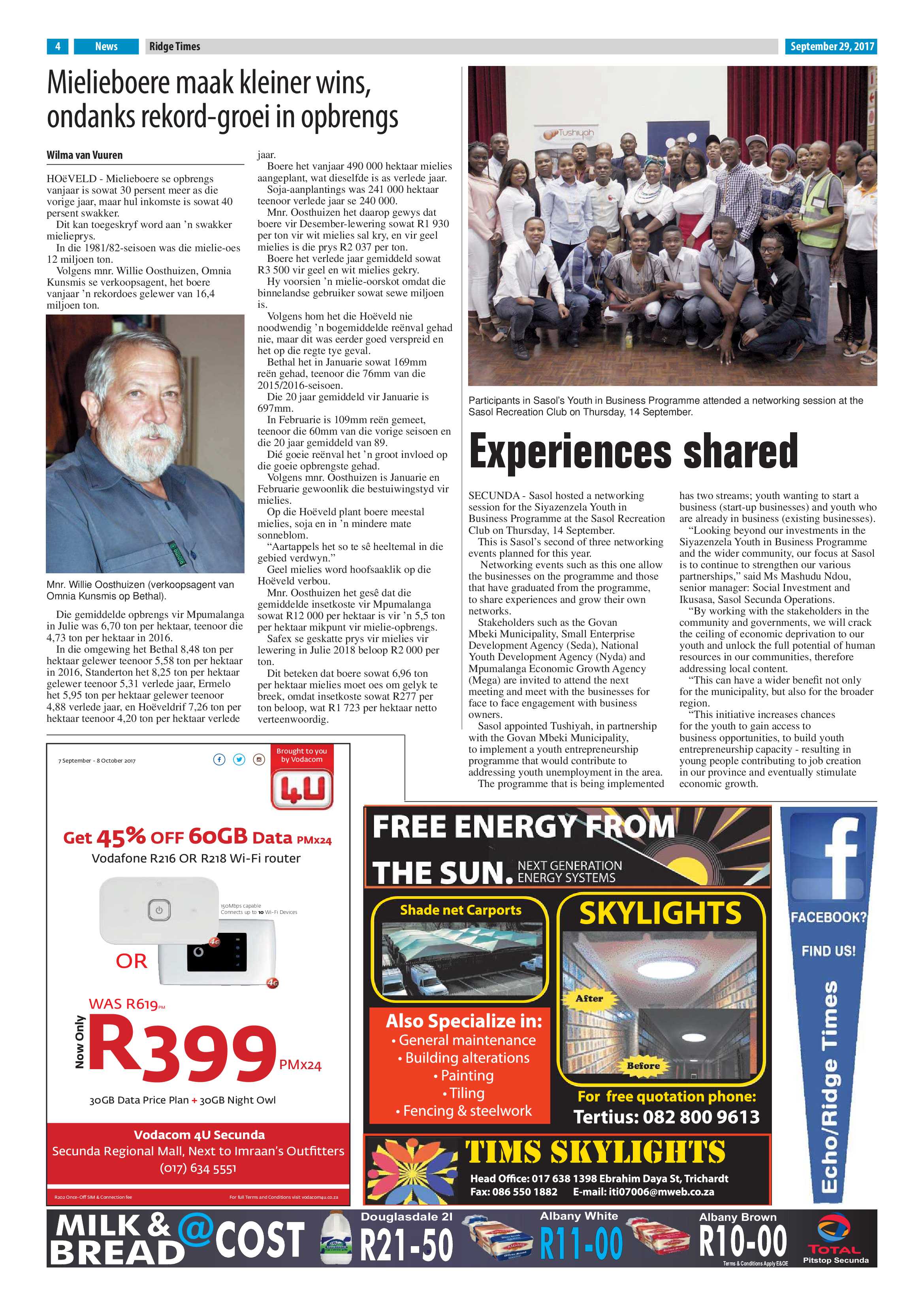 Ridge Times, 29 September 2017 page 4
