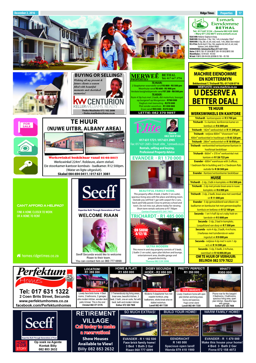 Ridge Times, 2 December 2016 page 17