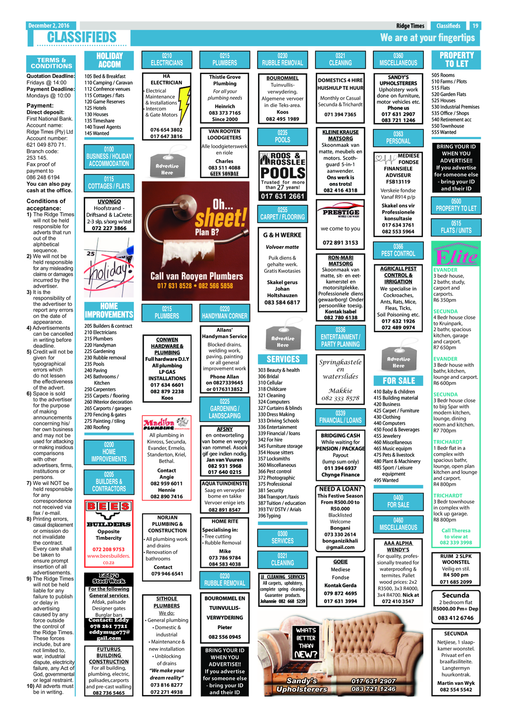 Ridge Times, 2 December 2016 page 19