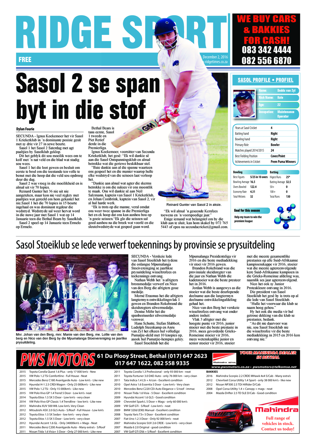 Ridge Times, 2 December 2016 page 24