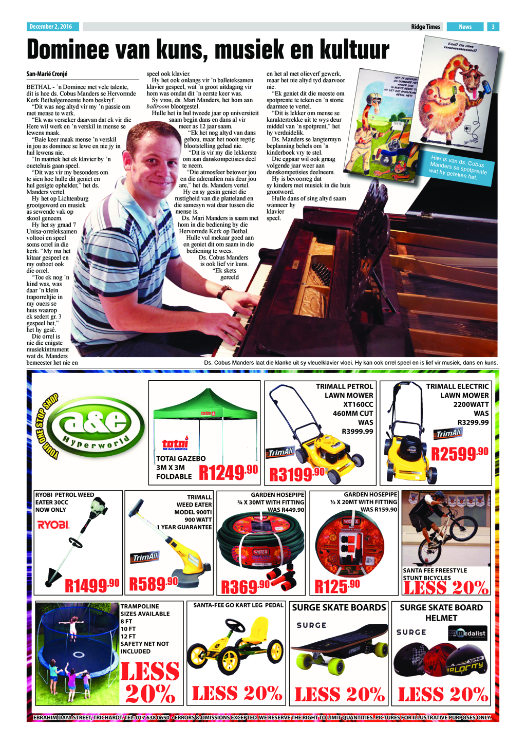 Ridge Times, 2 December 2016 page 3