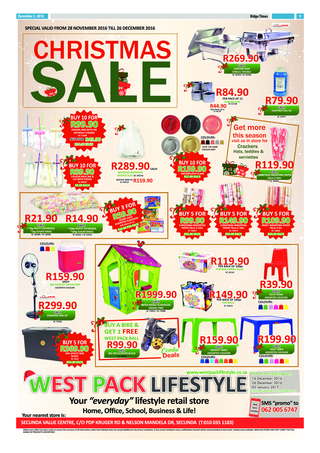 Ridge Times, 2 December 2016 page 9