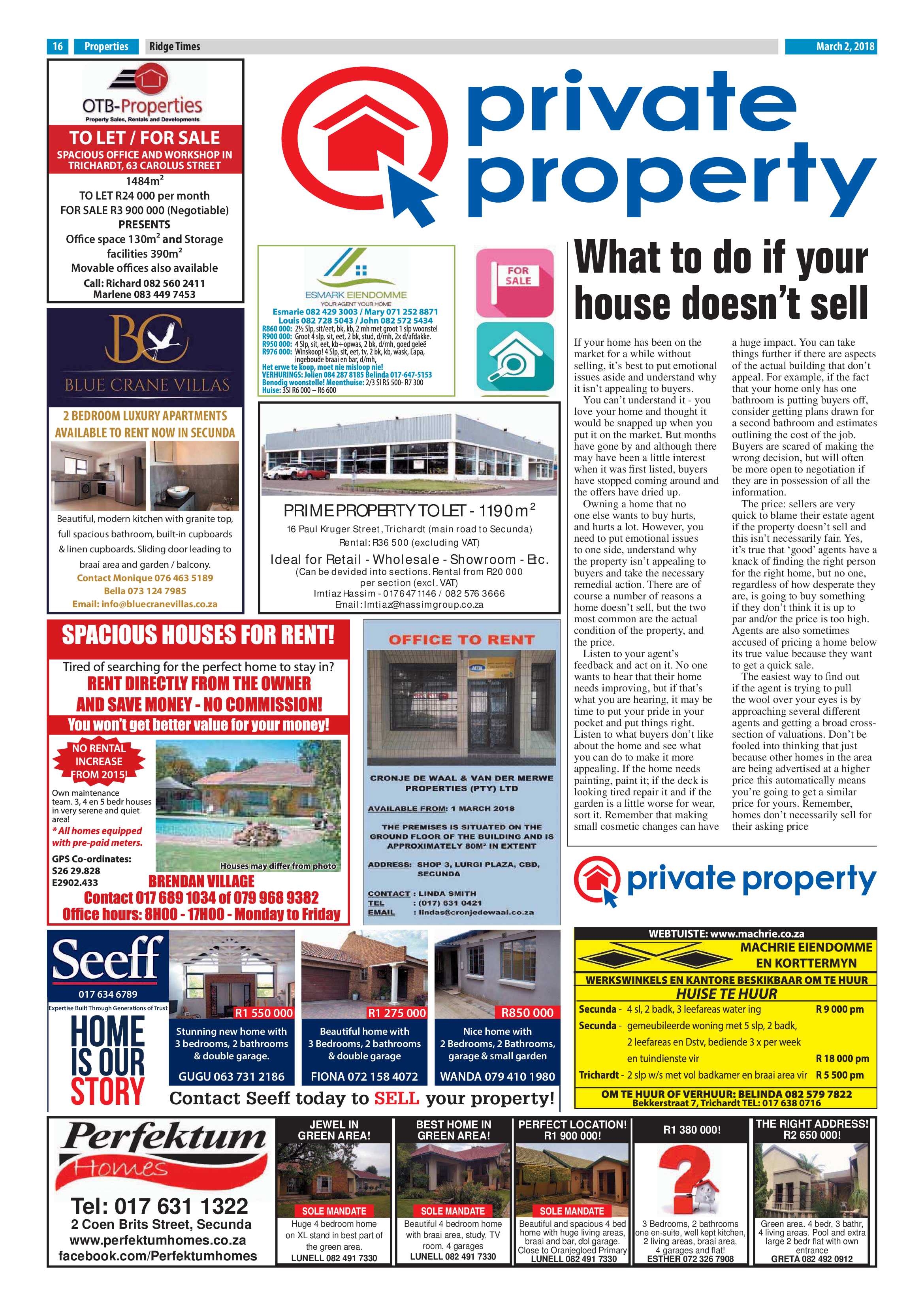 Ridge Times, 2 March 2018 page 16