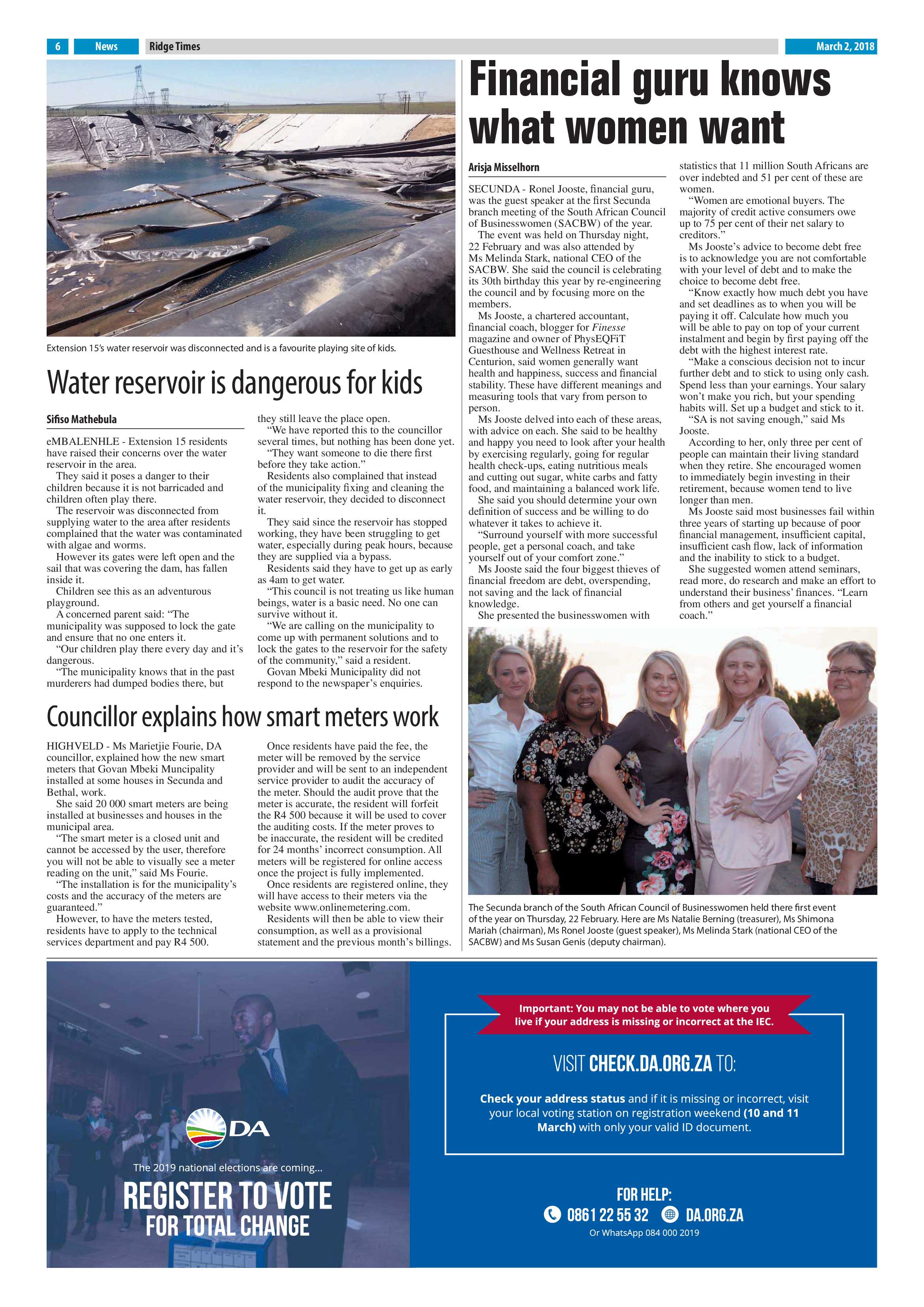 Ridge Times, 2 March 2018 page 6