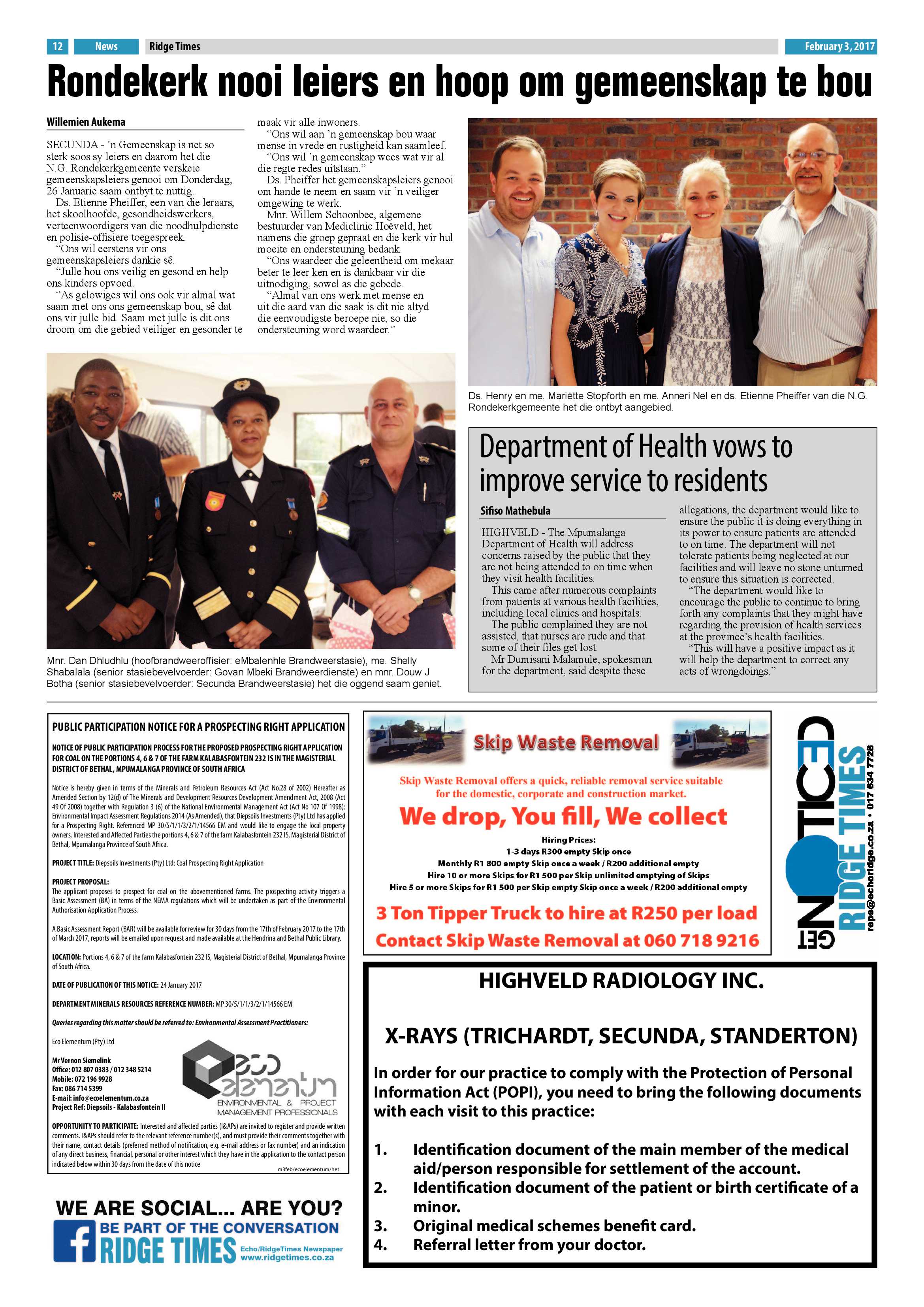 Ridge Times, 3 February 2016 page 12