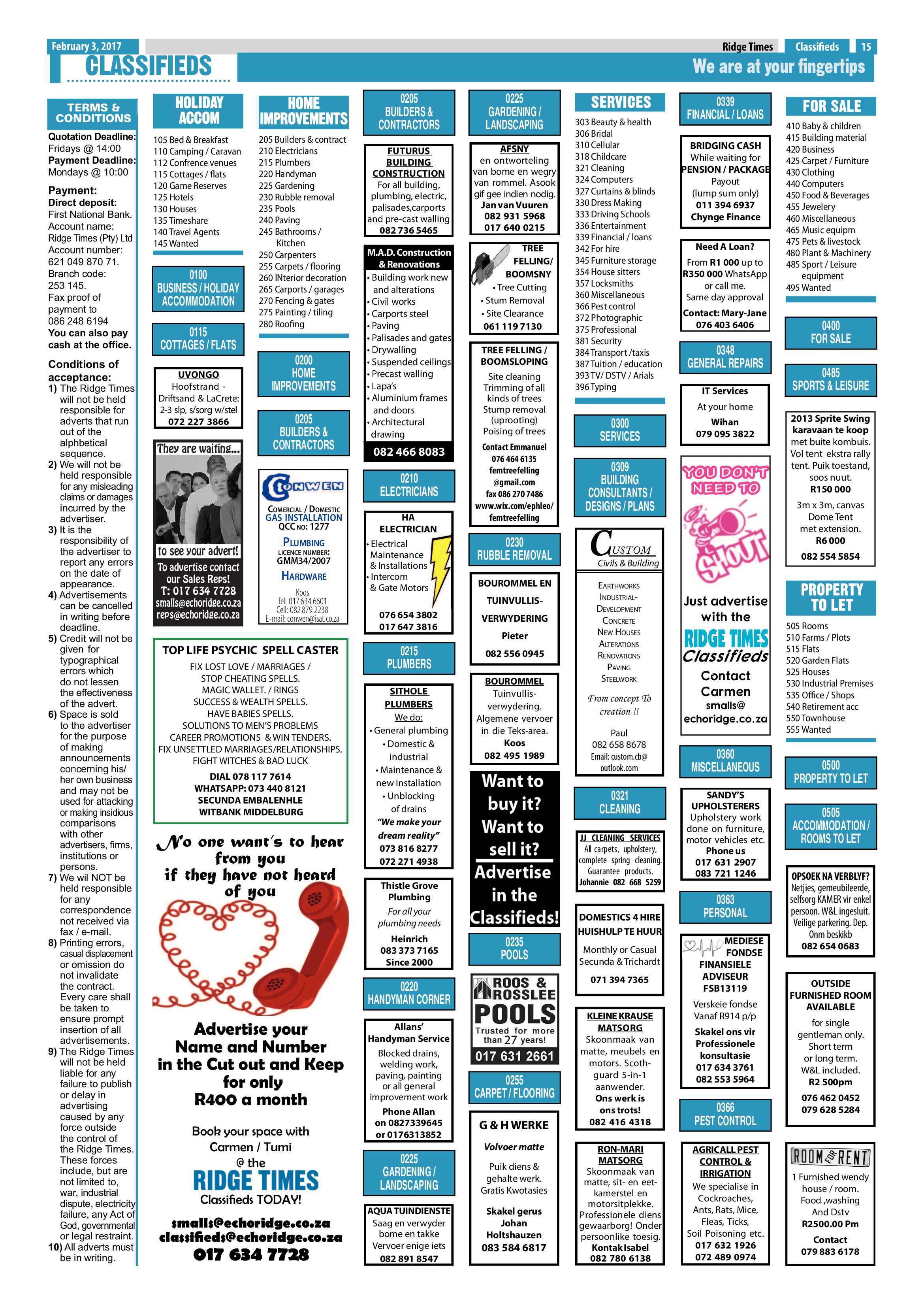 Ridge Times, 3 February 2016 page 15