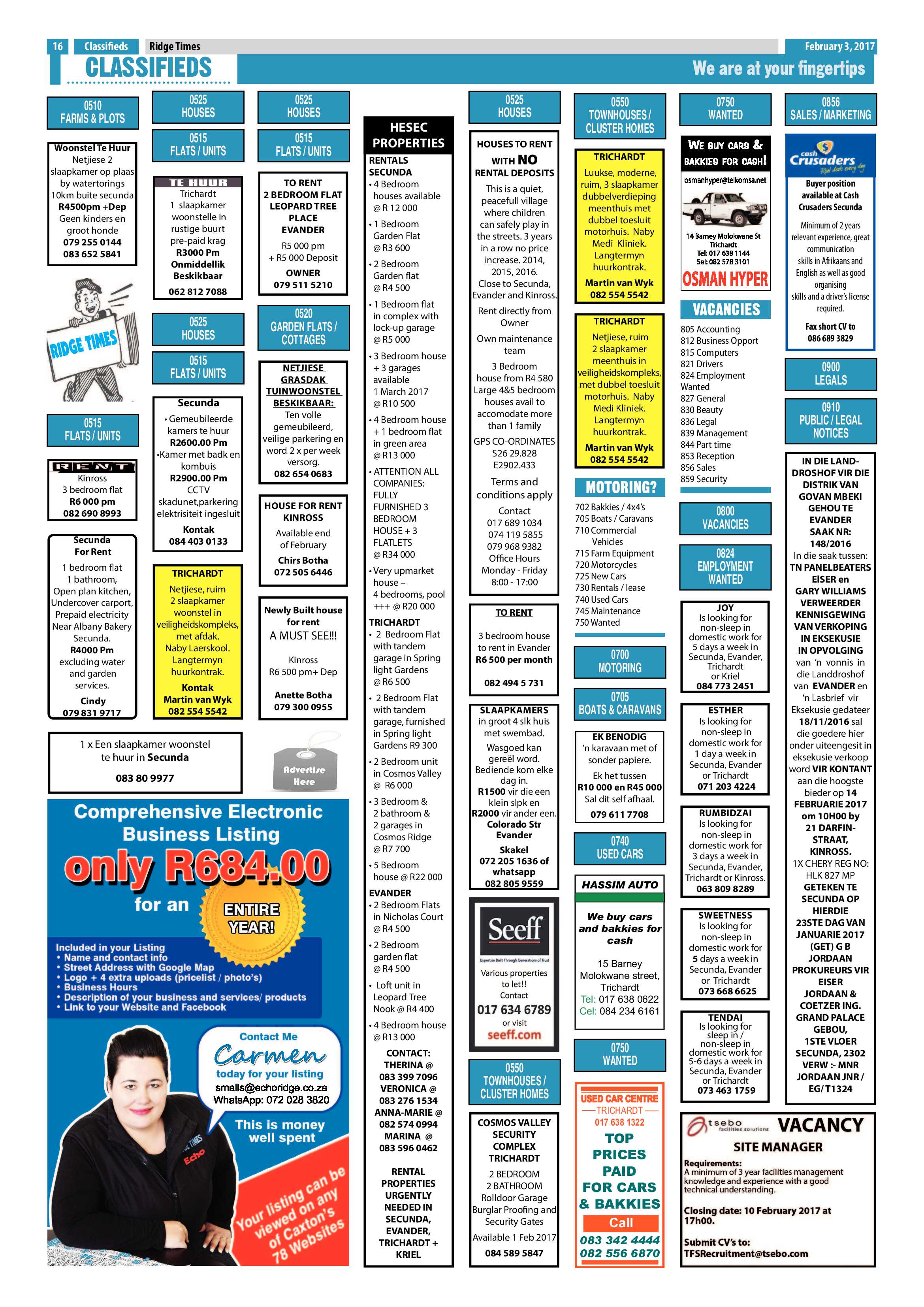 Ridge Times, 3 February 2016 page 16