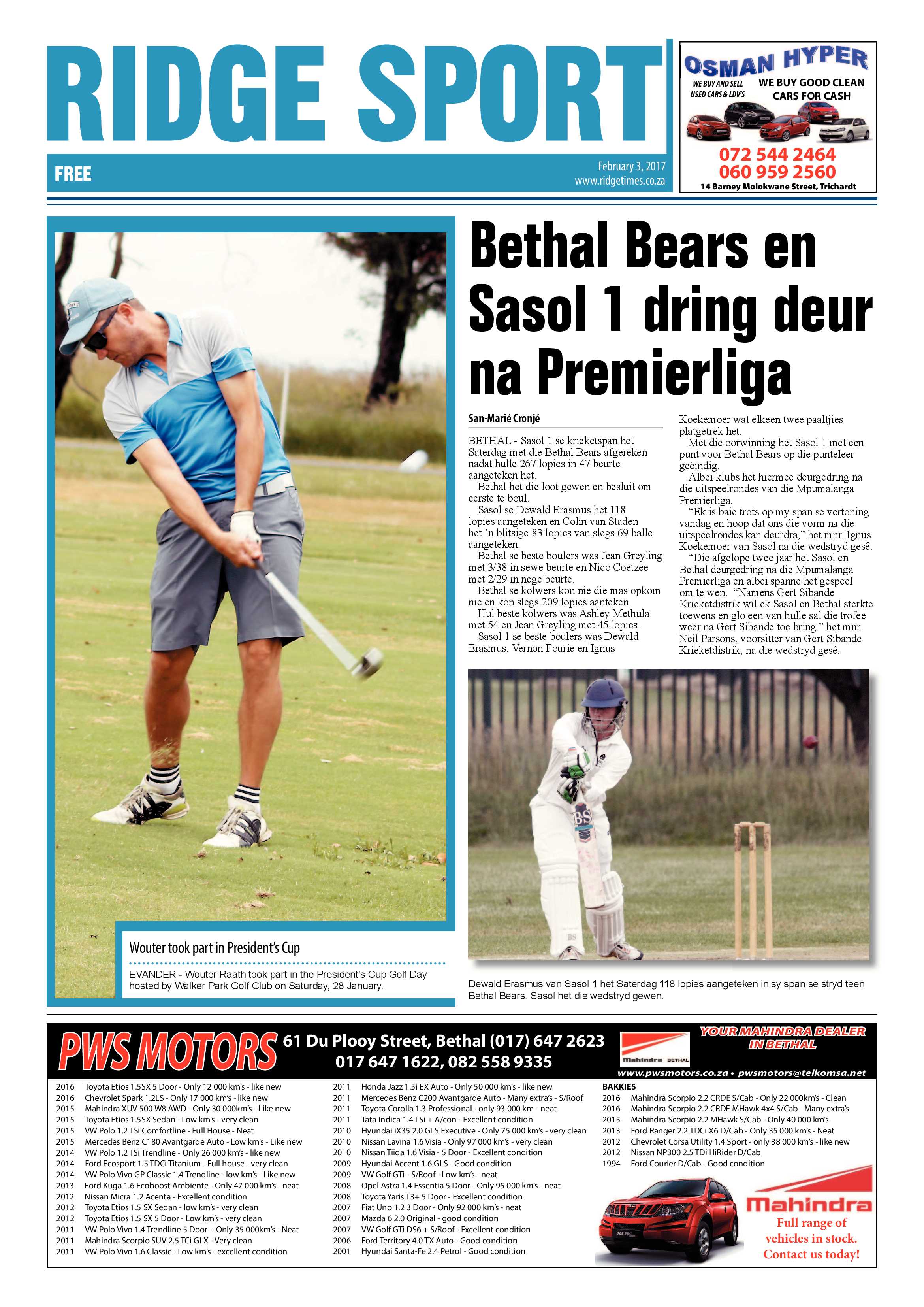 Ridge Times, 3 February 2016 page 20
