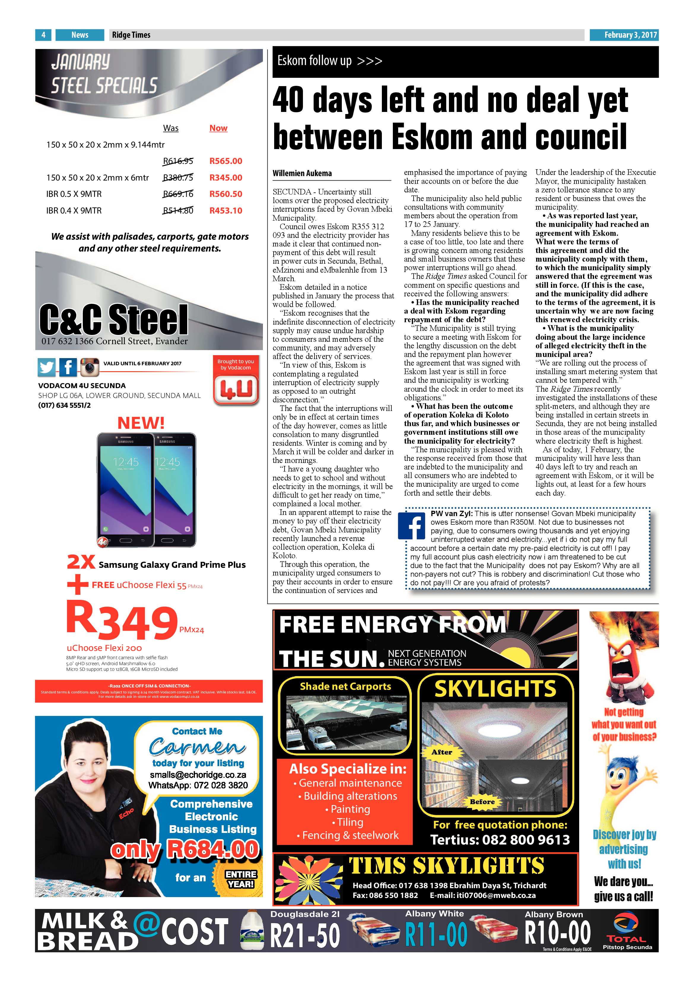 Ridge Times, 3 February 2016 page 4