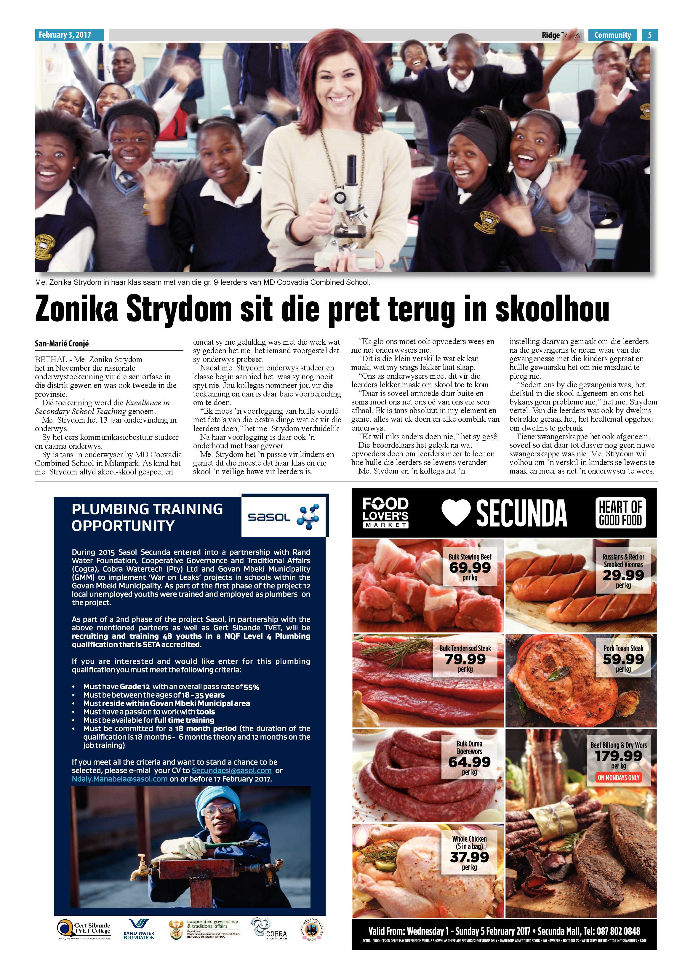 Ridge Times, 3 February 2016 page 5
