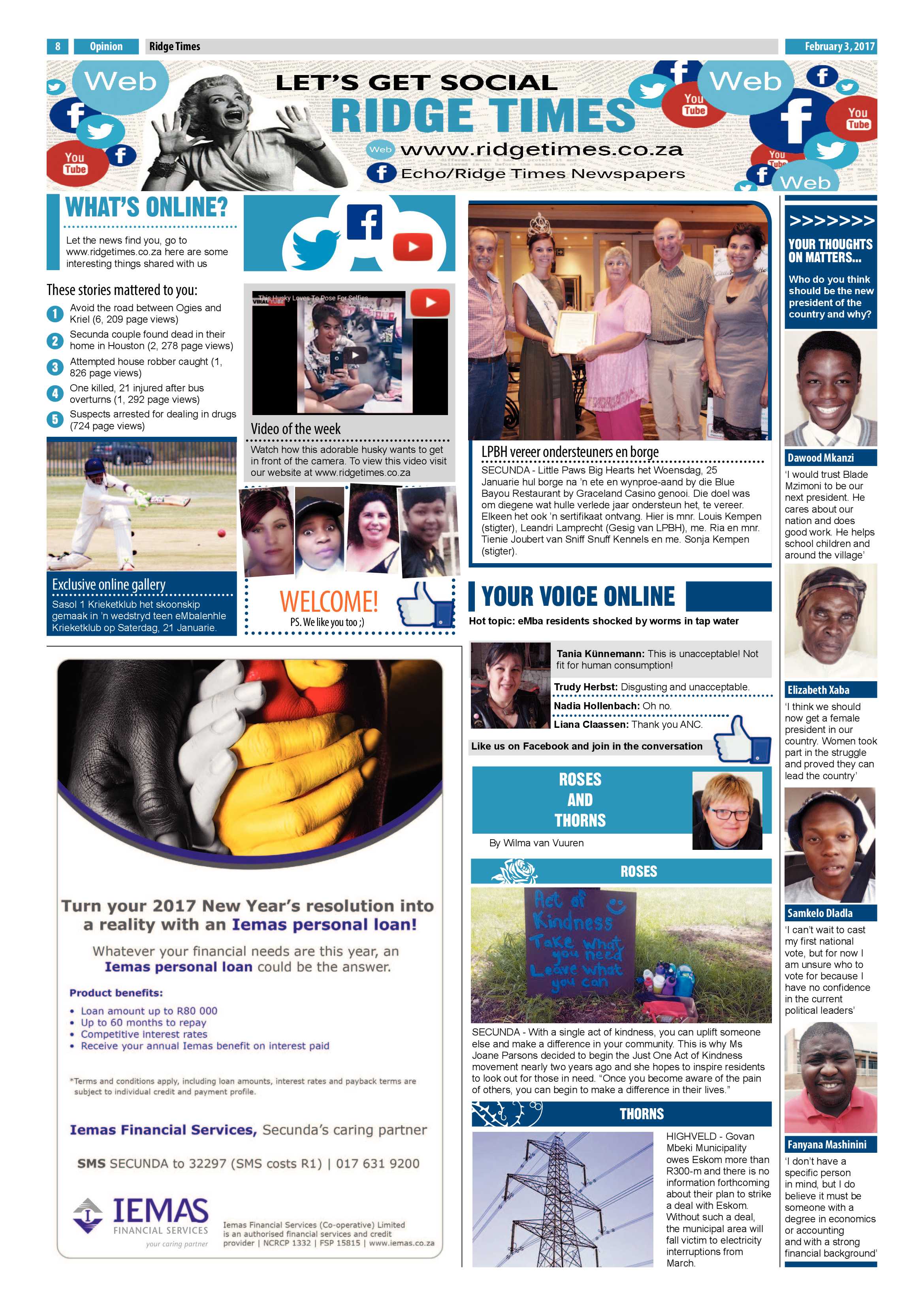 Ridge Times, 3 February 2016 page 8