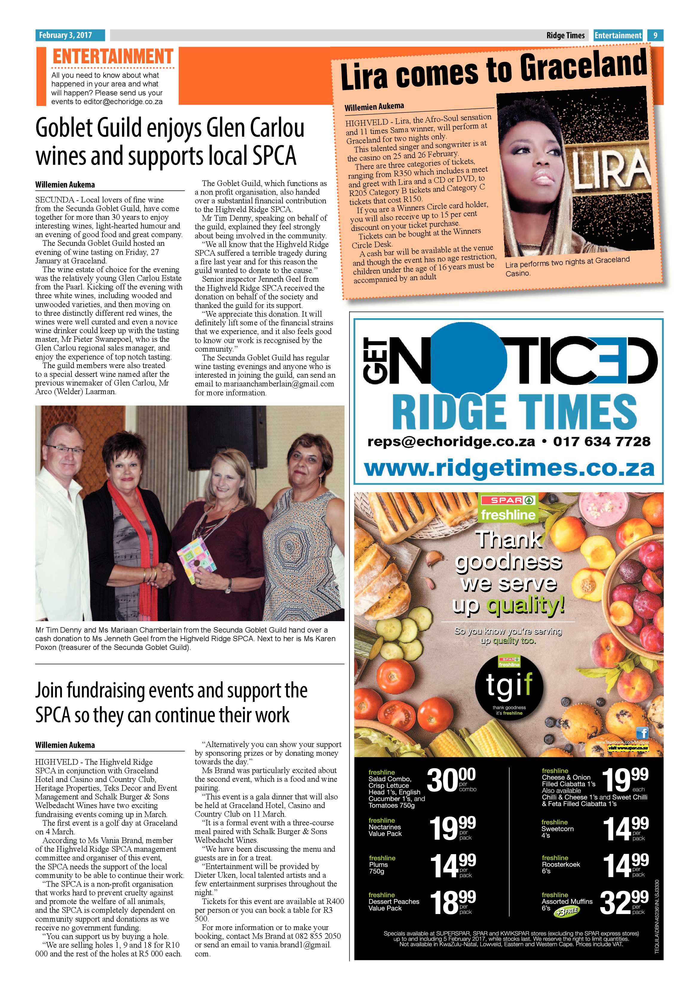 Ridge Times, 3 February 2016 page 9