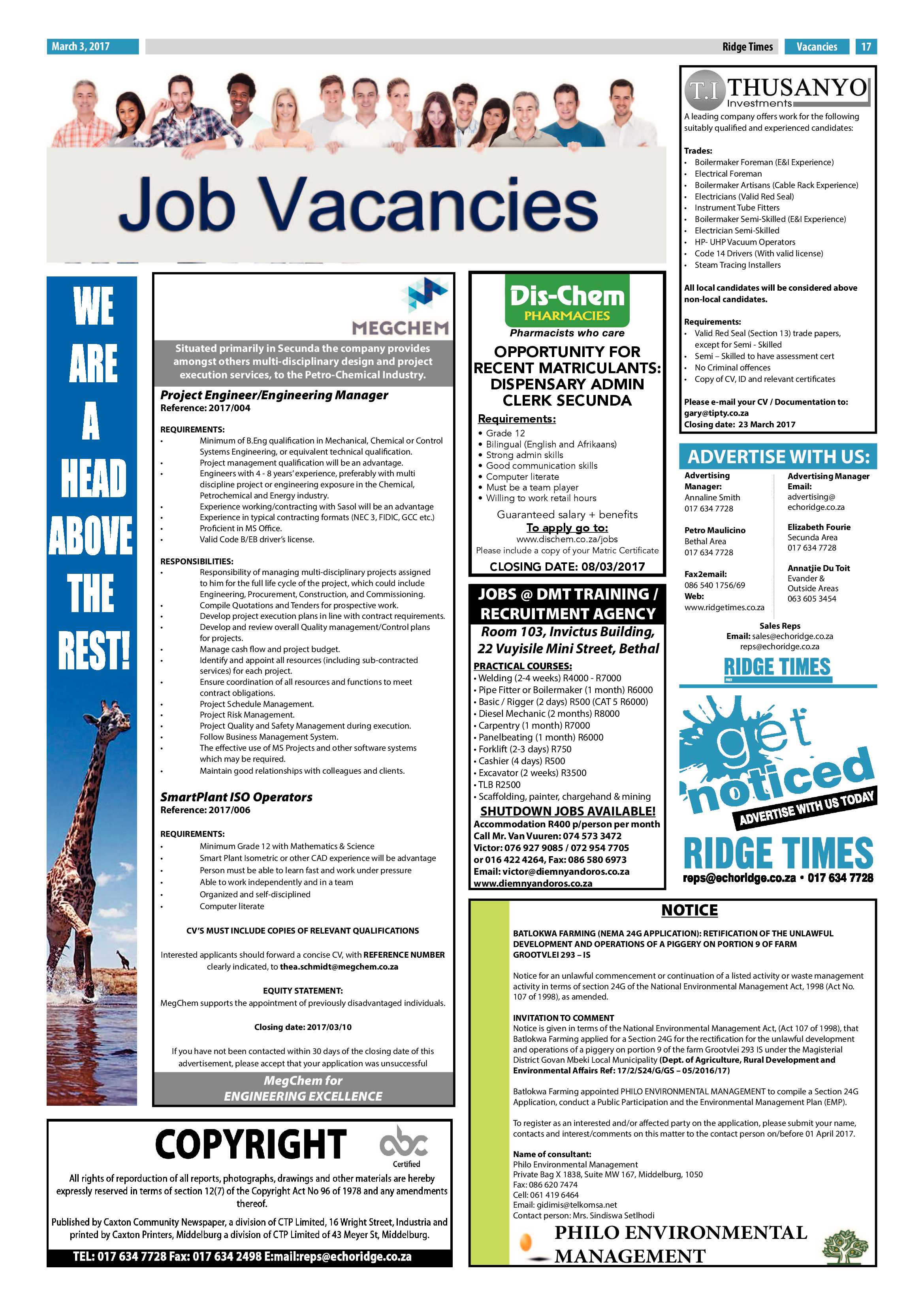 Ridge Times, 3 March 2017 page 17