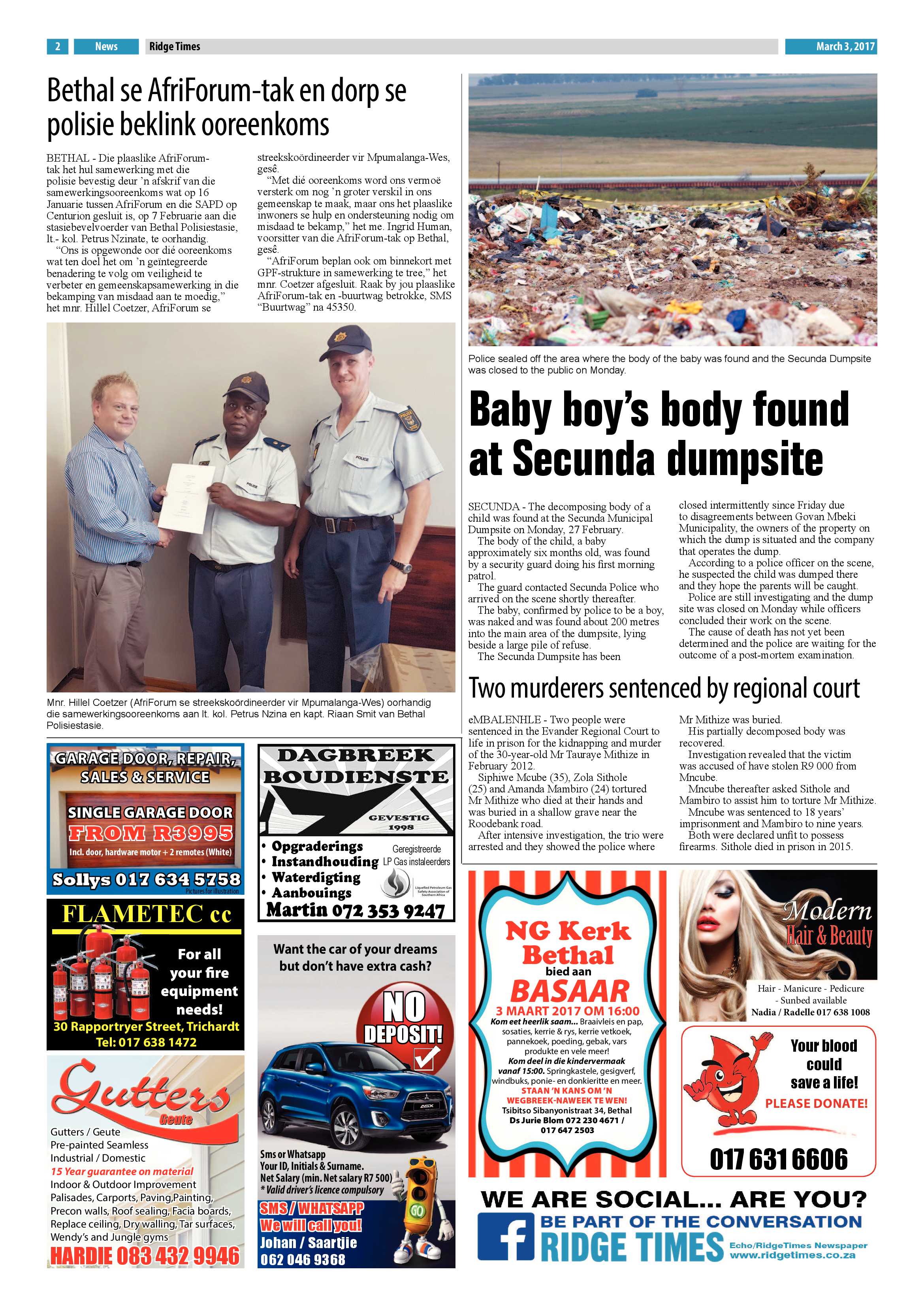 Ridge Times, 3 March 2017 page 2