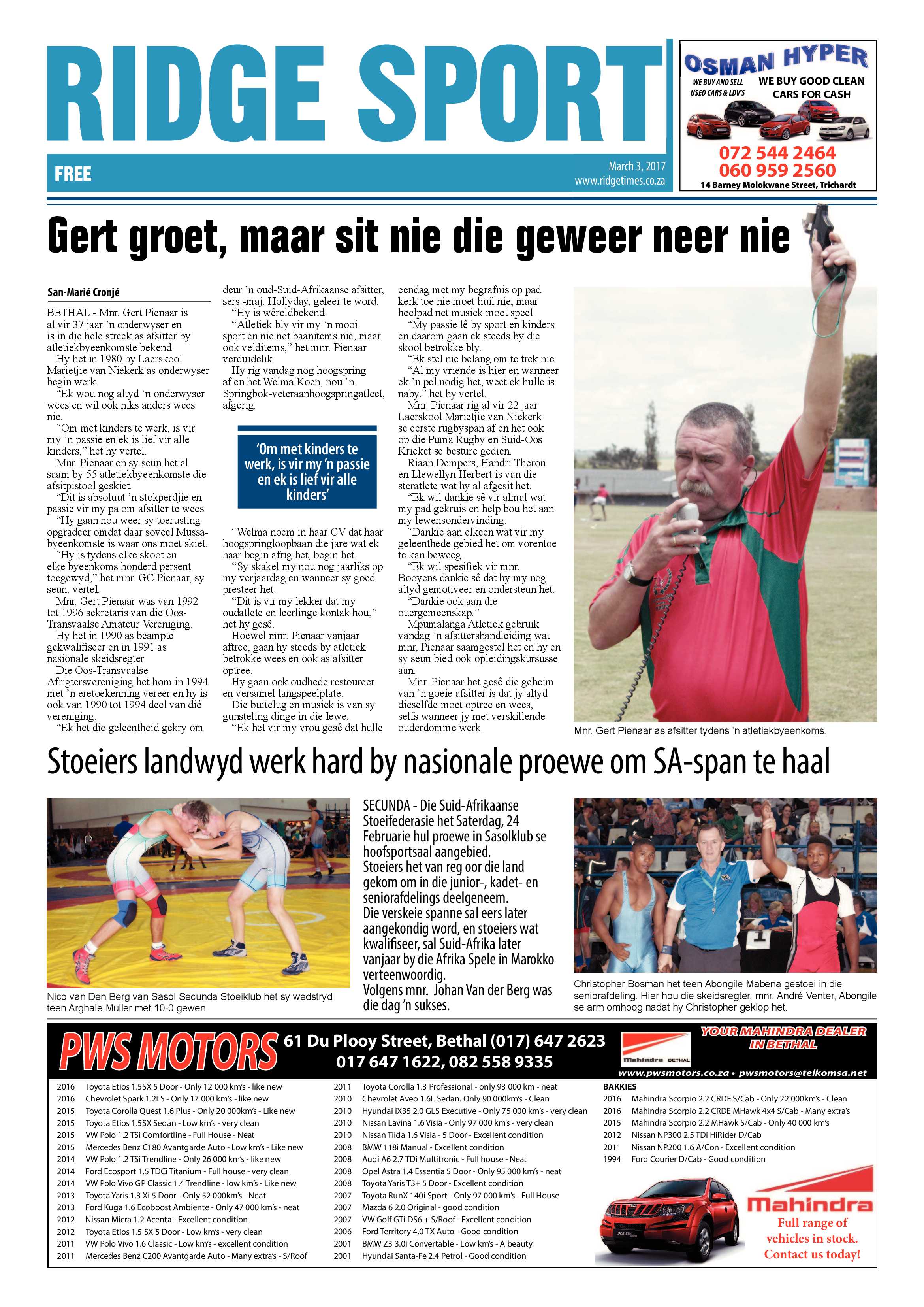 Ridge Times, 3 March 2017 page 20