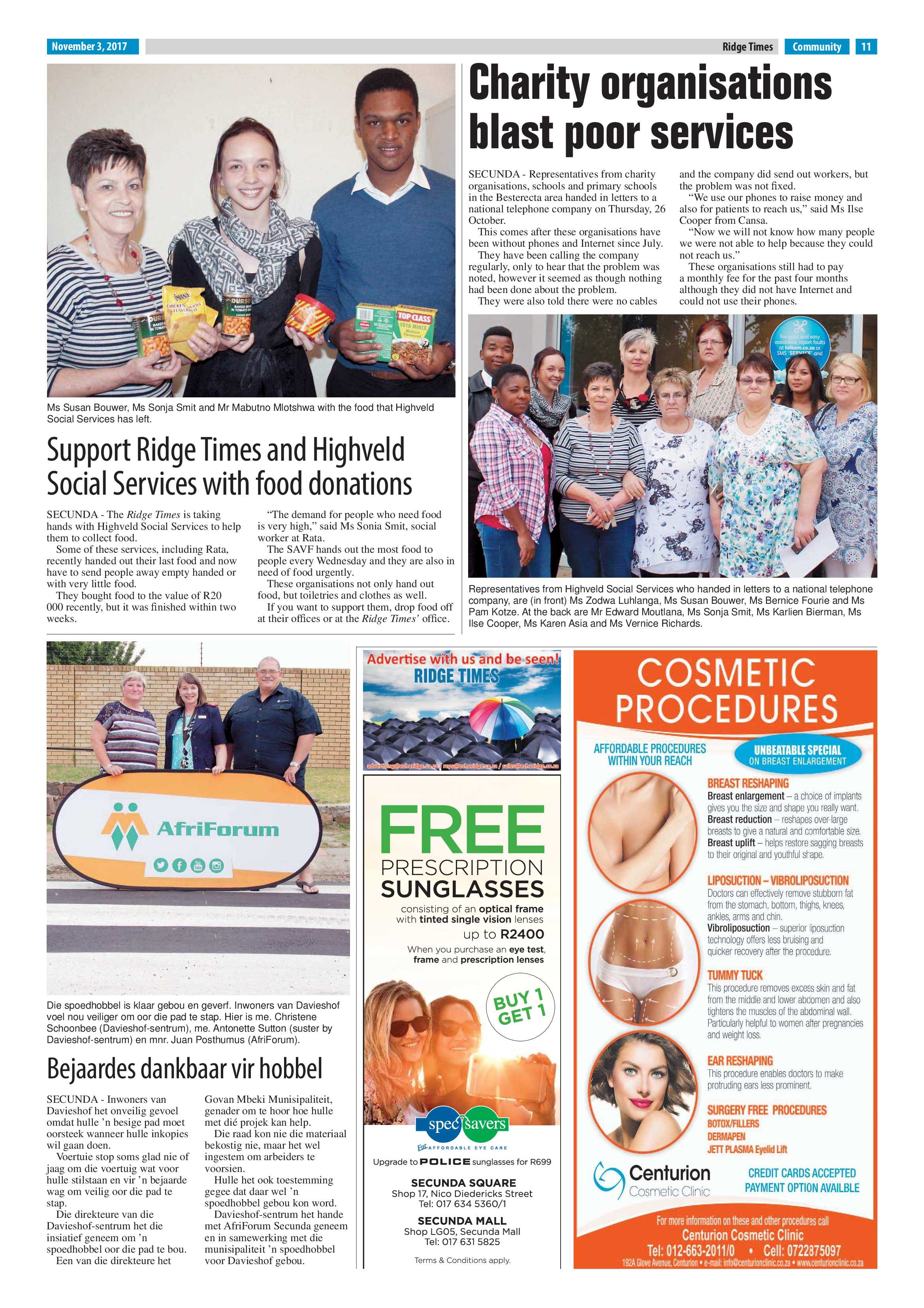 Ridge Times, 3 November 2017 page 11