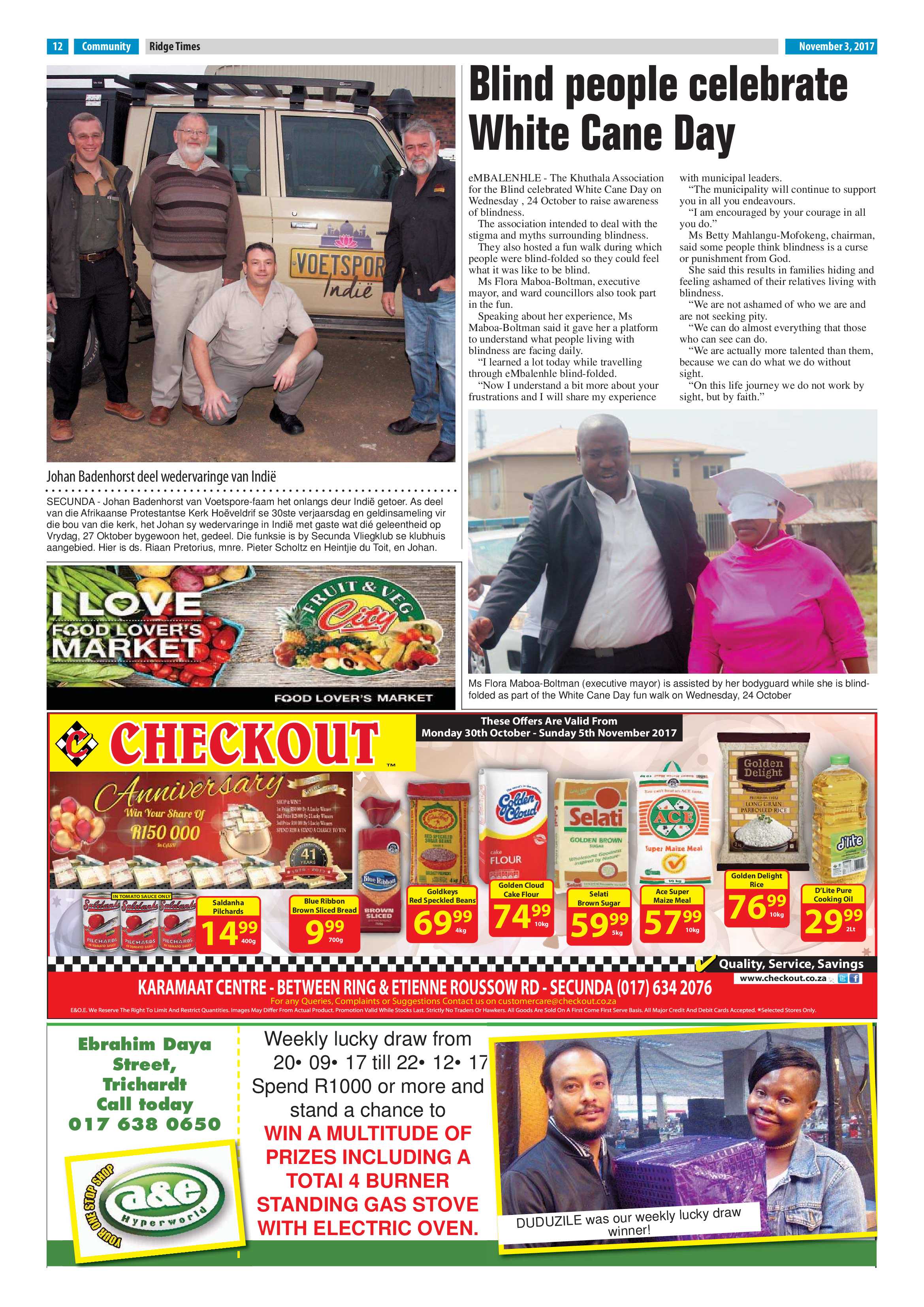 Ridge Times, 3 November 2017 page 12