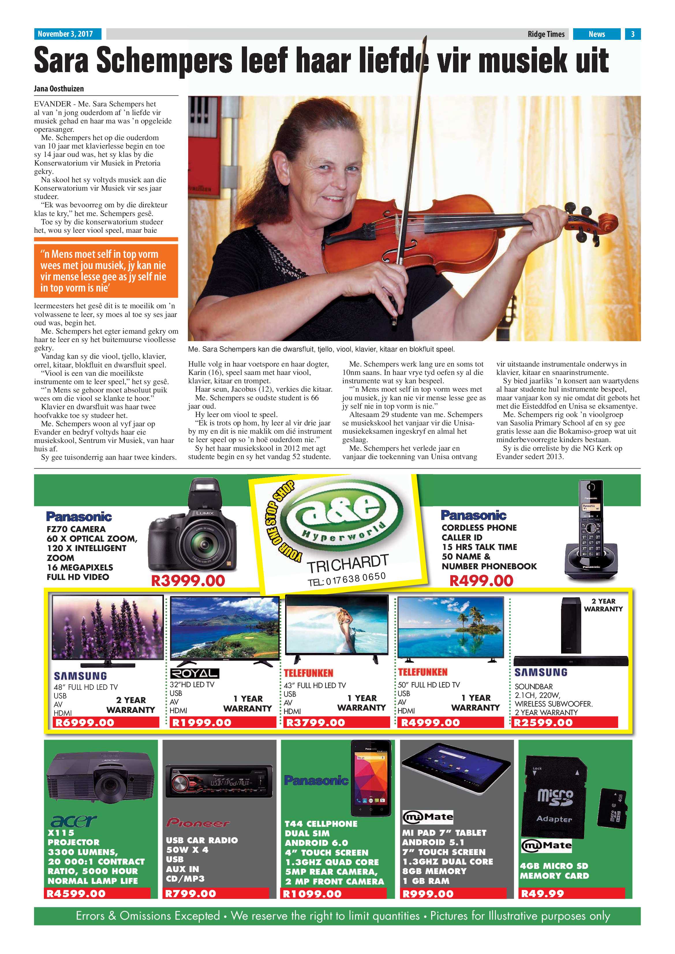 Ridge Times, 3 November 2017 page 3