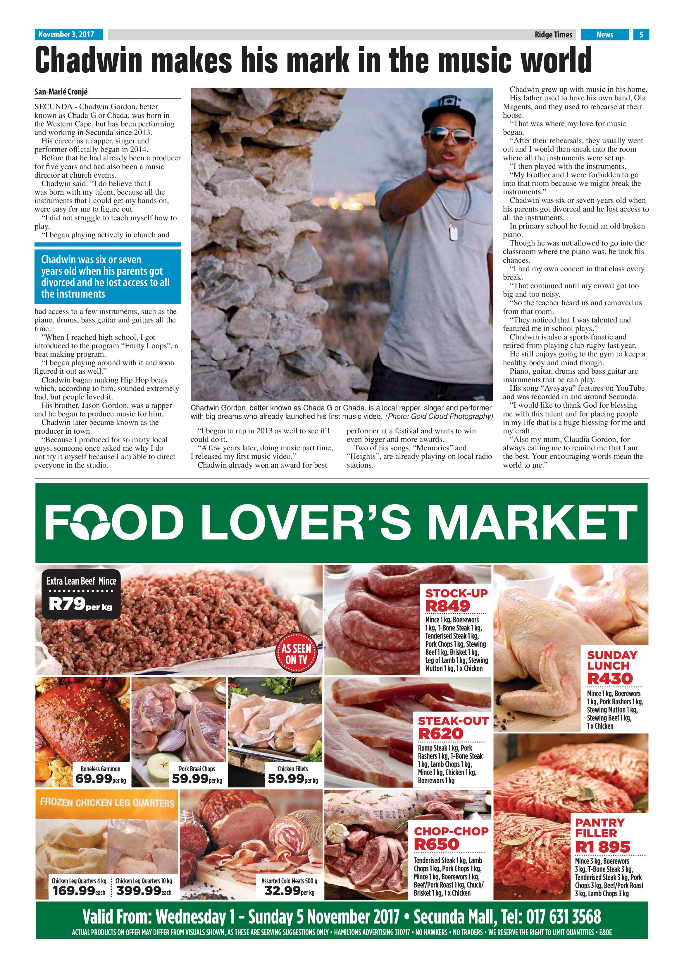 Ridge Times, 3 November 2017 page 5