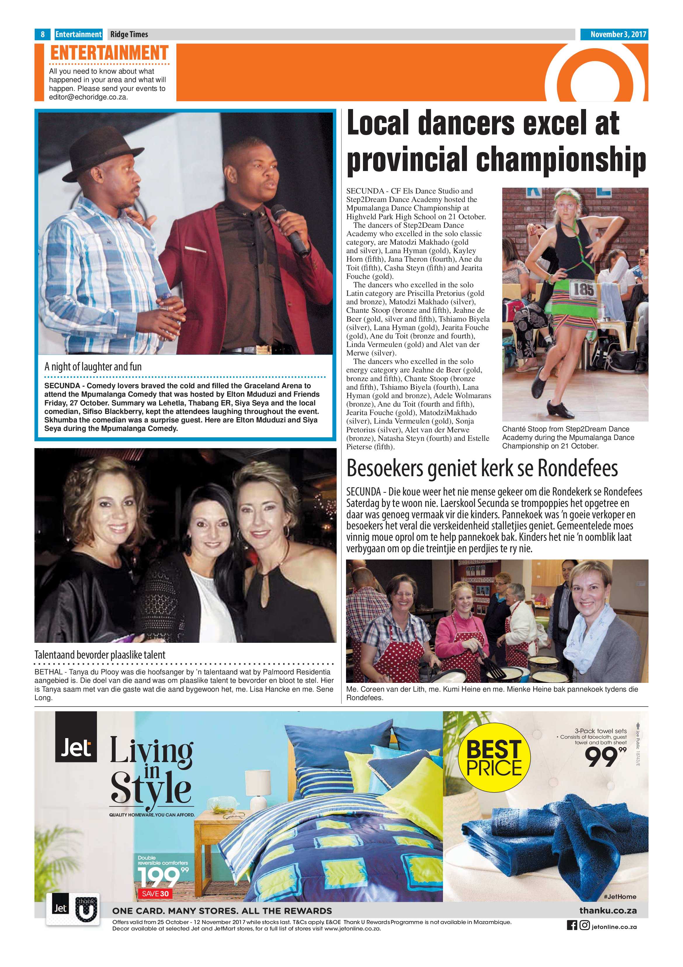 Ridge Times, 3 November 2017 page 8