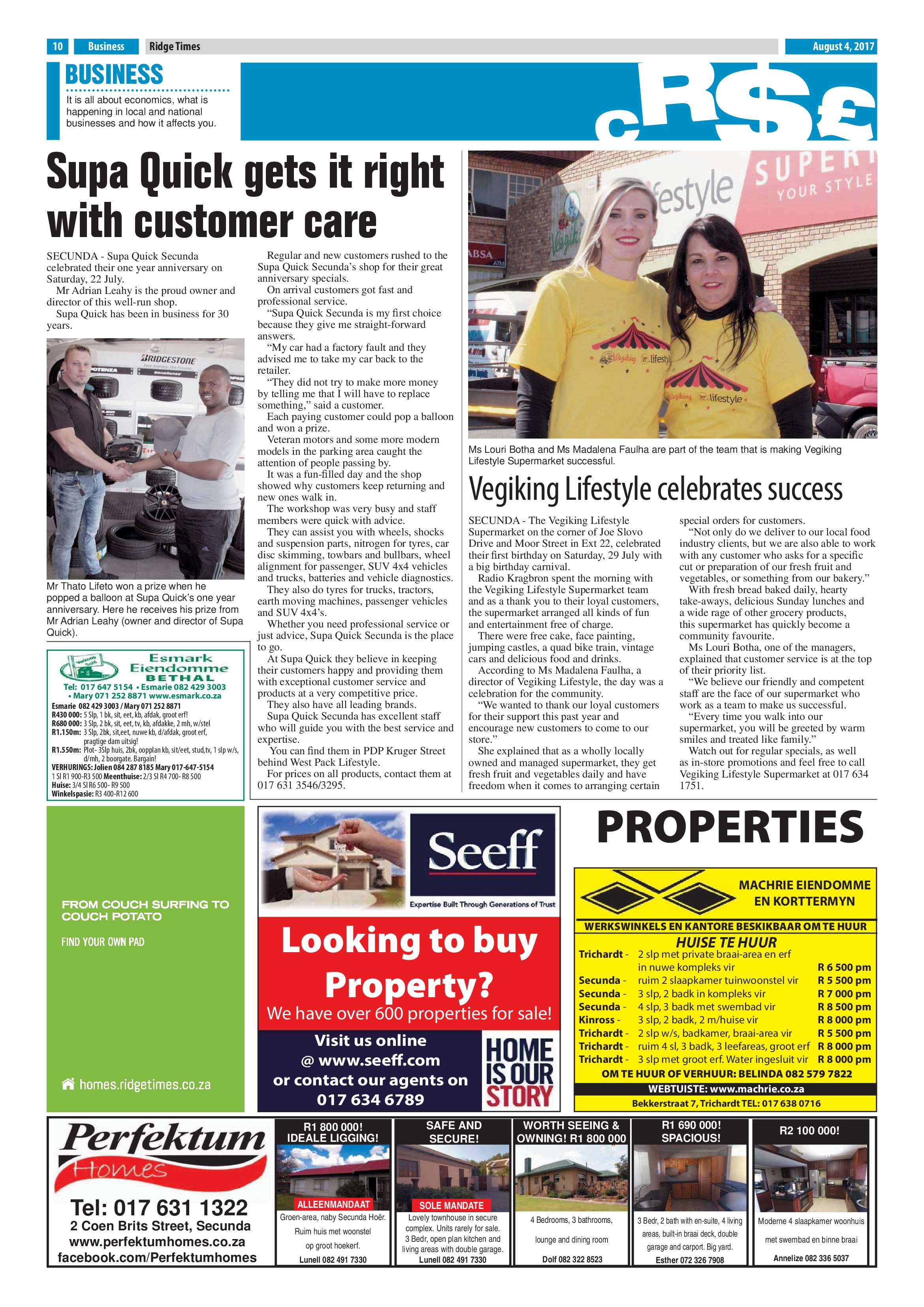 Ridge Times, 4 August 2017 page 10