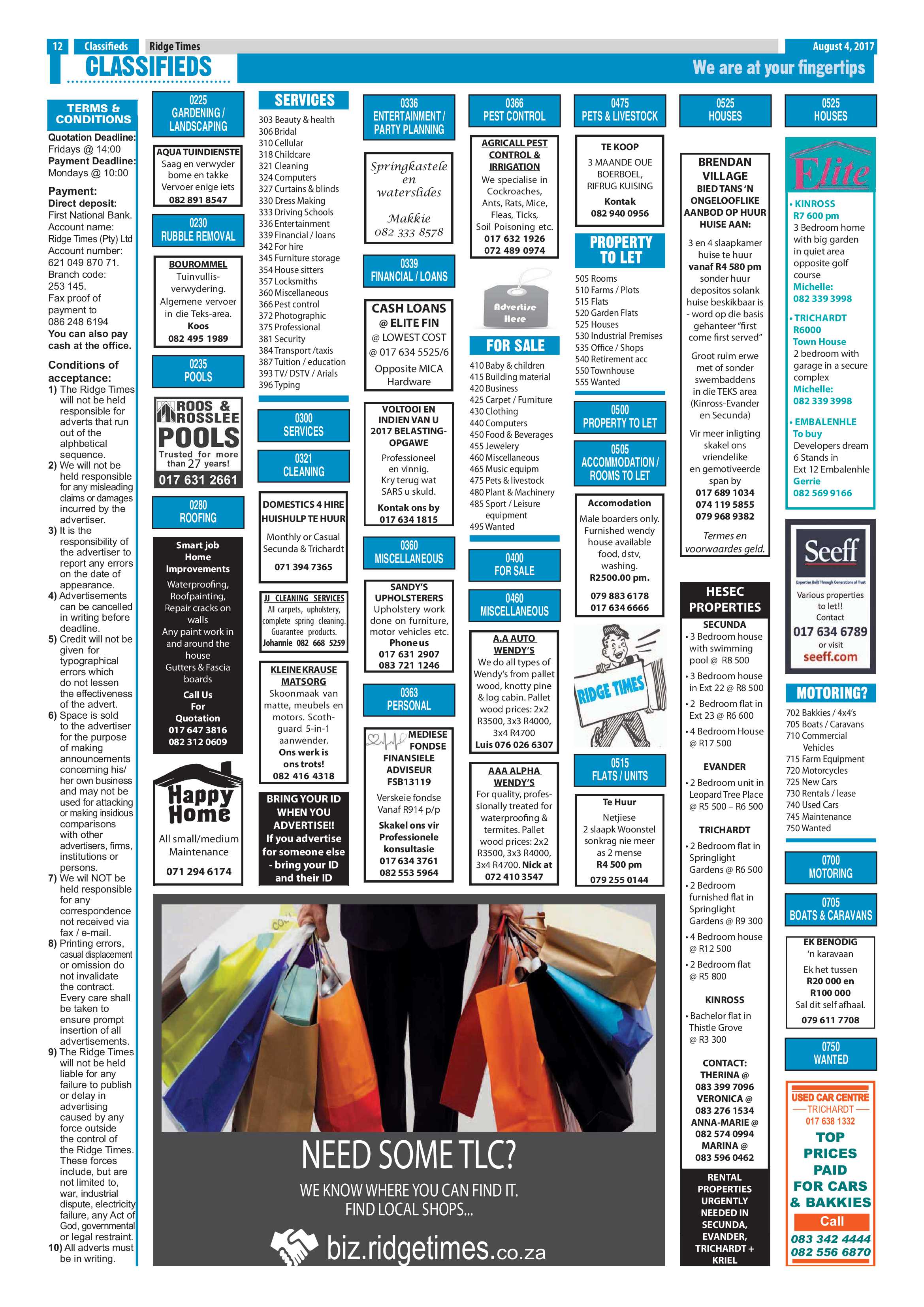 Ridge Times, 4 August 2017 page 12