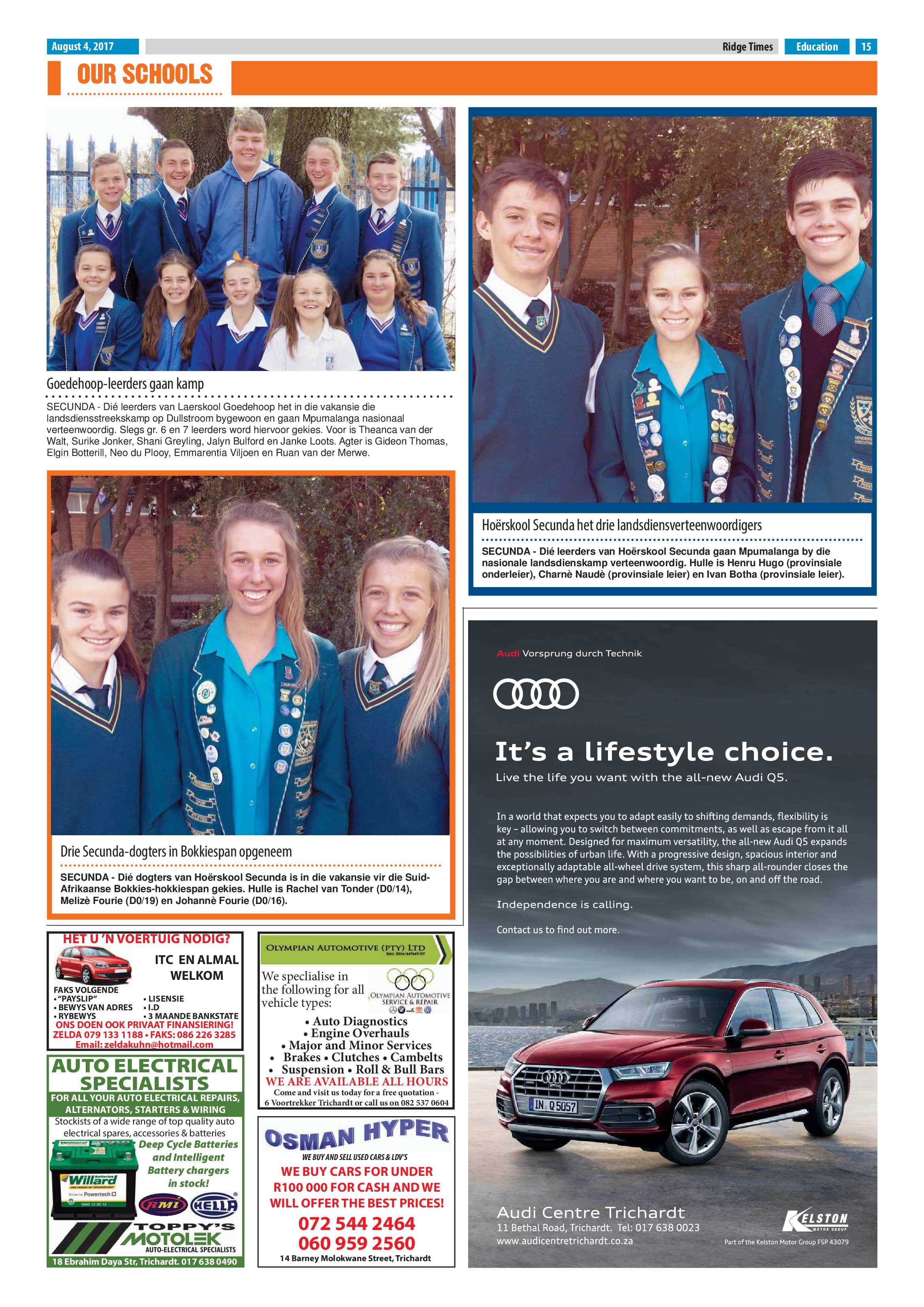 Ridge Times, 4 August 2017 page 15