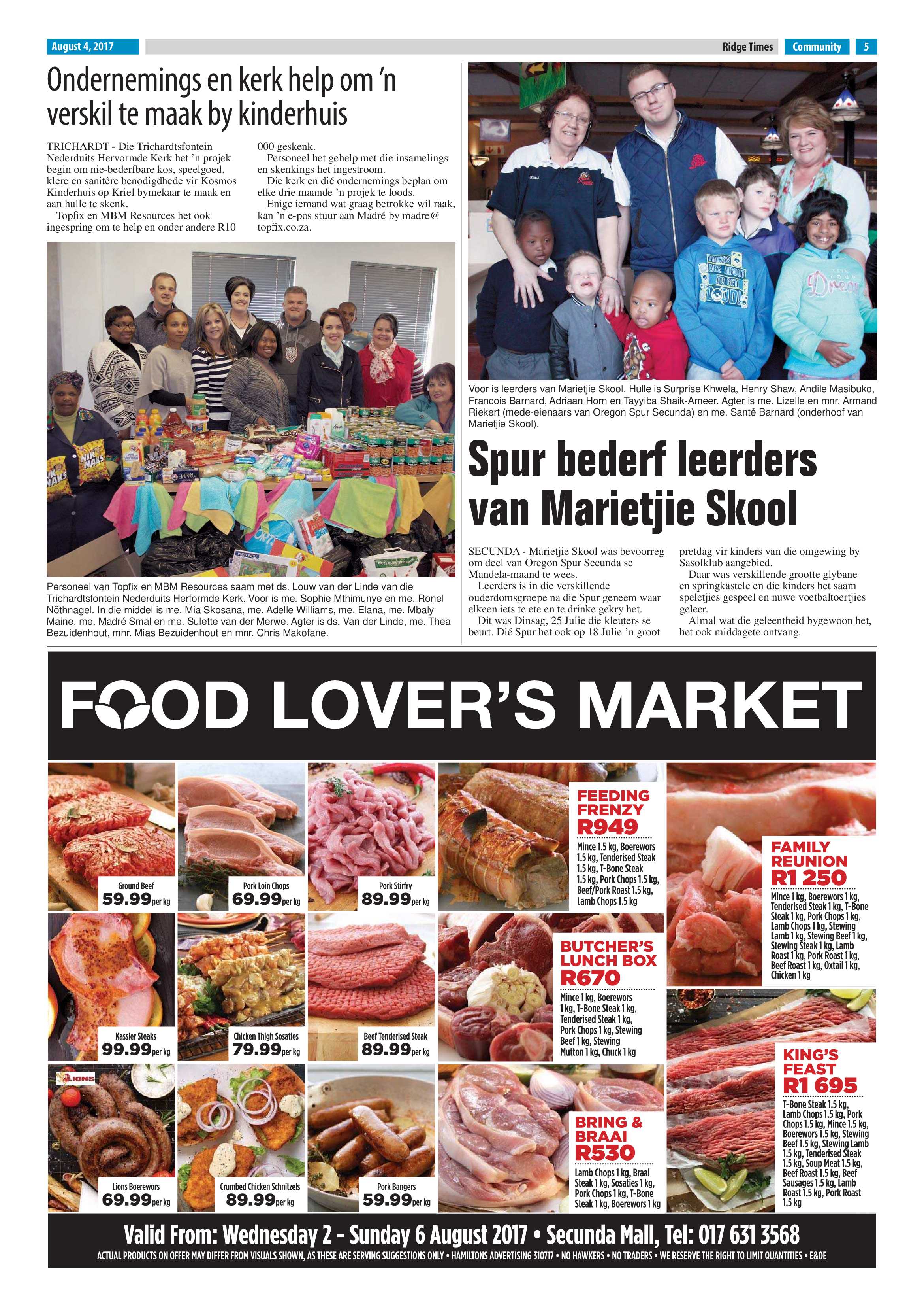 Ridge Times, 4 August 2017 page 5