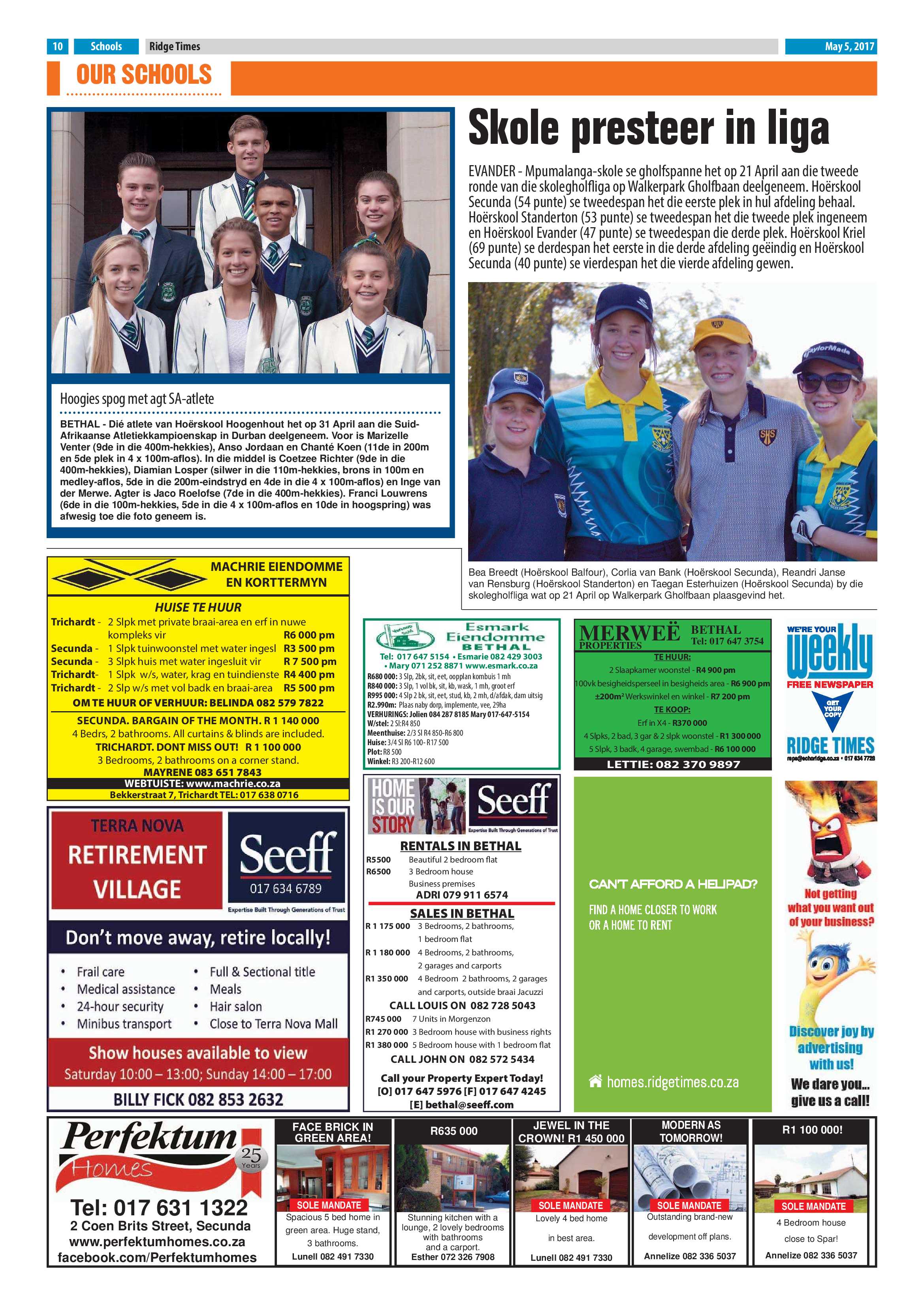 Ridge Times, 5 May 2017 page 10