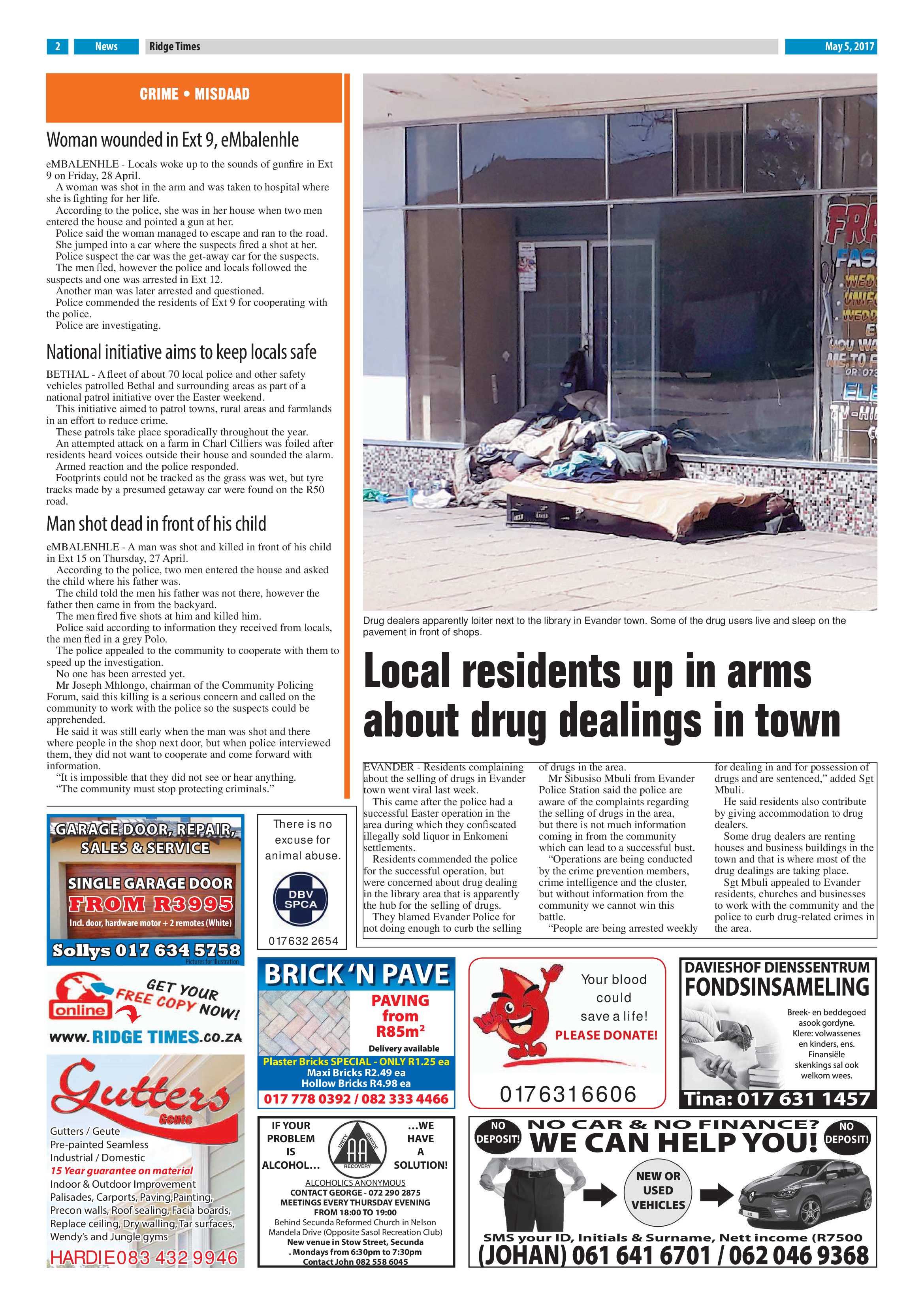 Ridge Times, 5 May 2017 page 2
