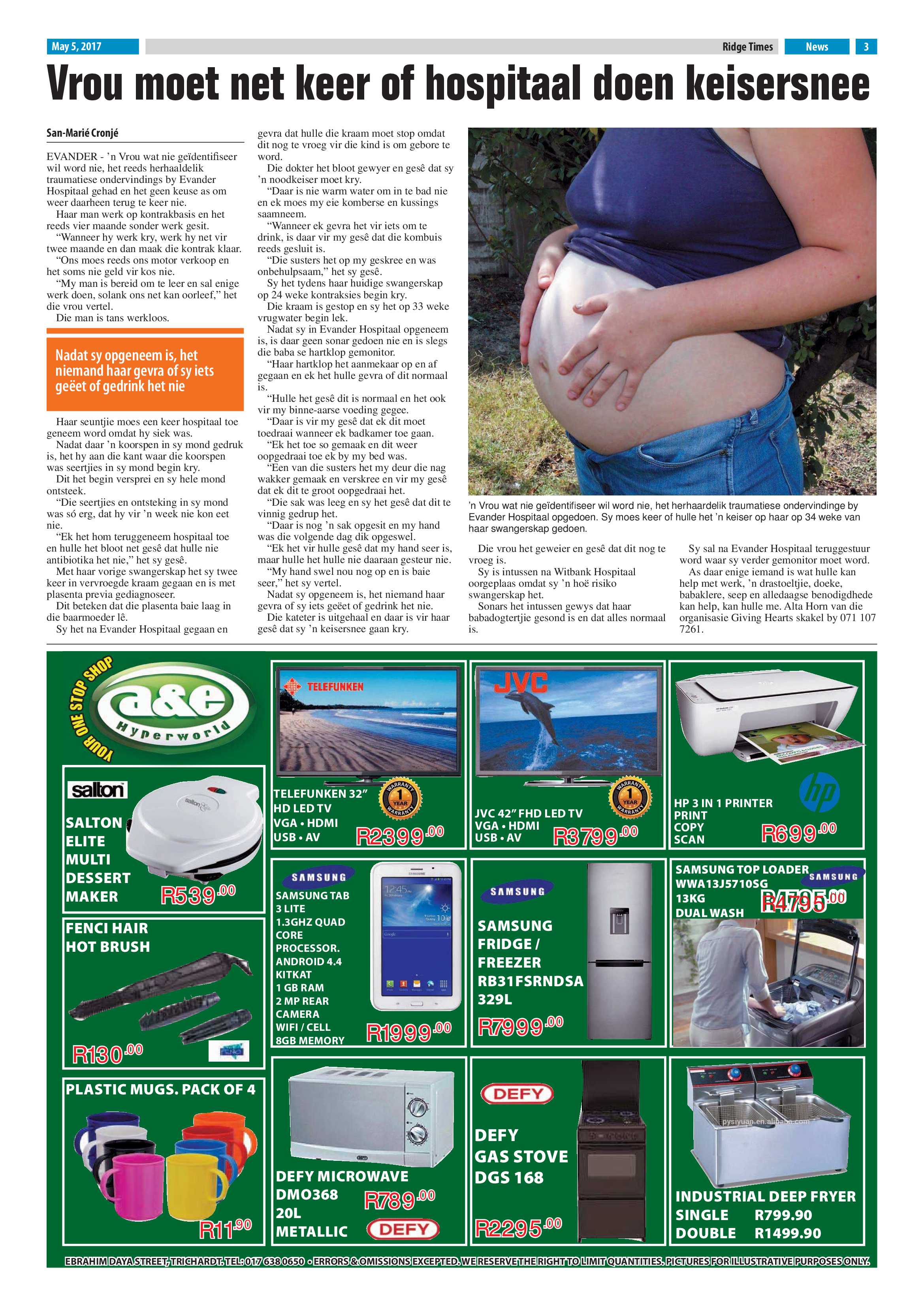 Ridge Times, 5 May 2017 page 3