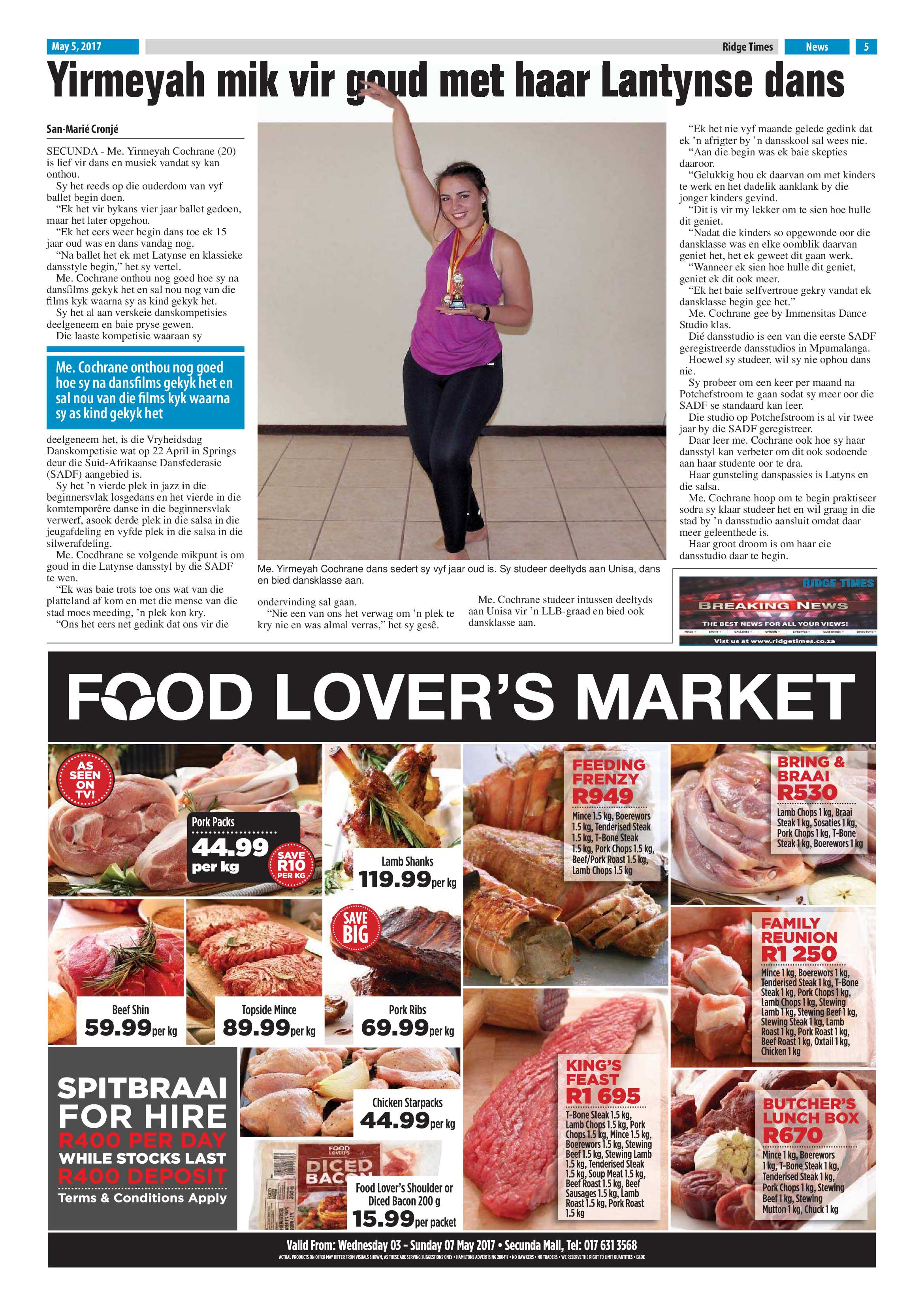 Ridge Times, 5 May 2017 page 5