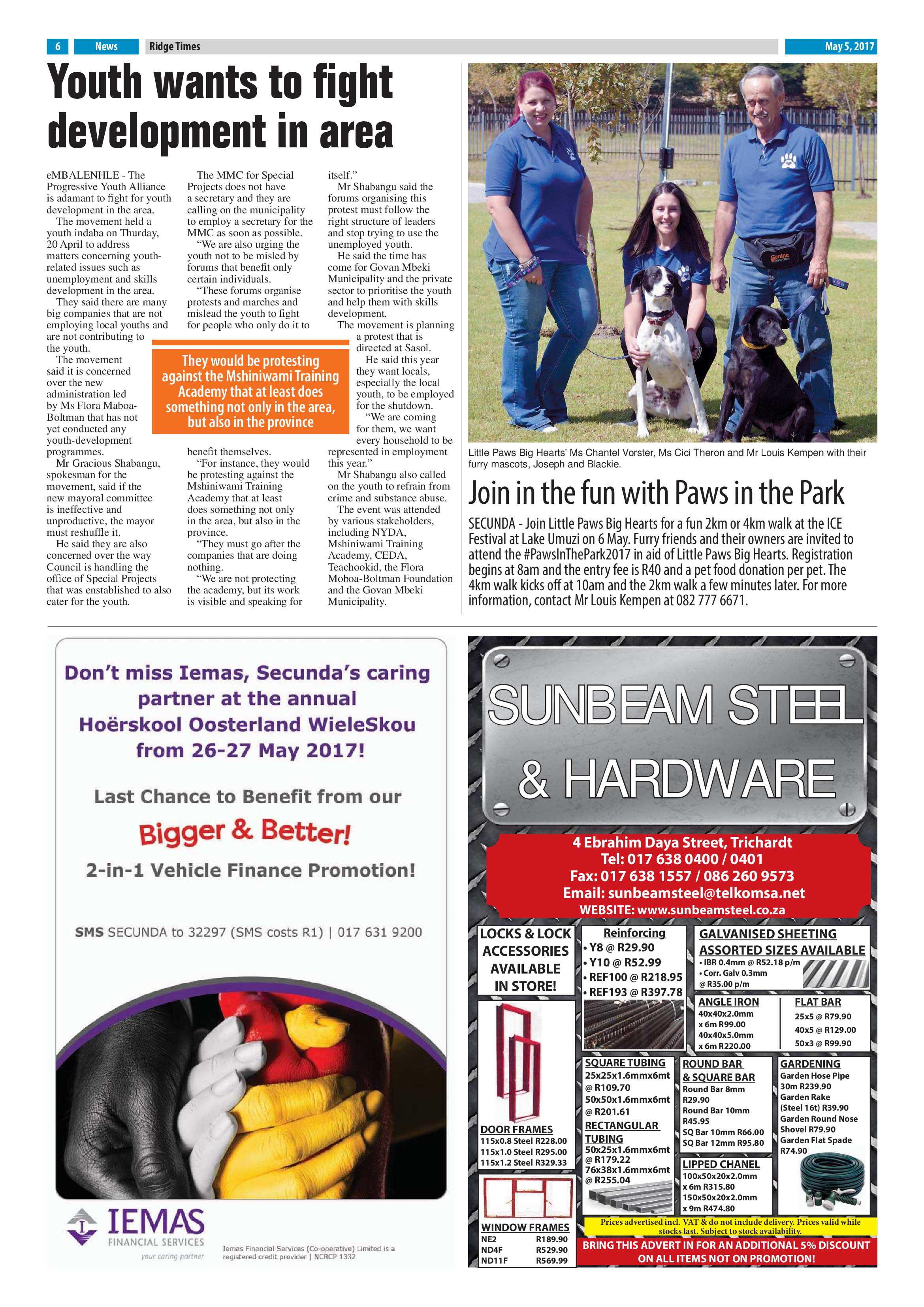 Ridge Times, 5 May 2017 page 6