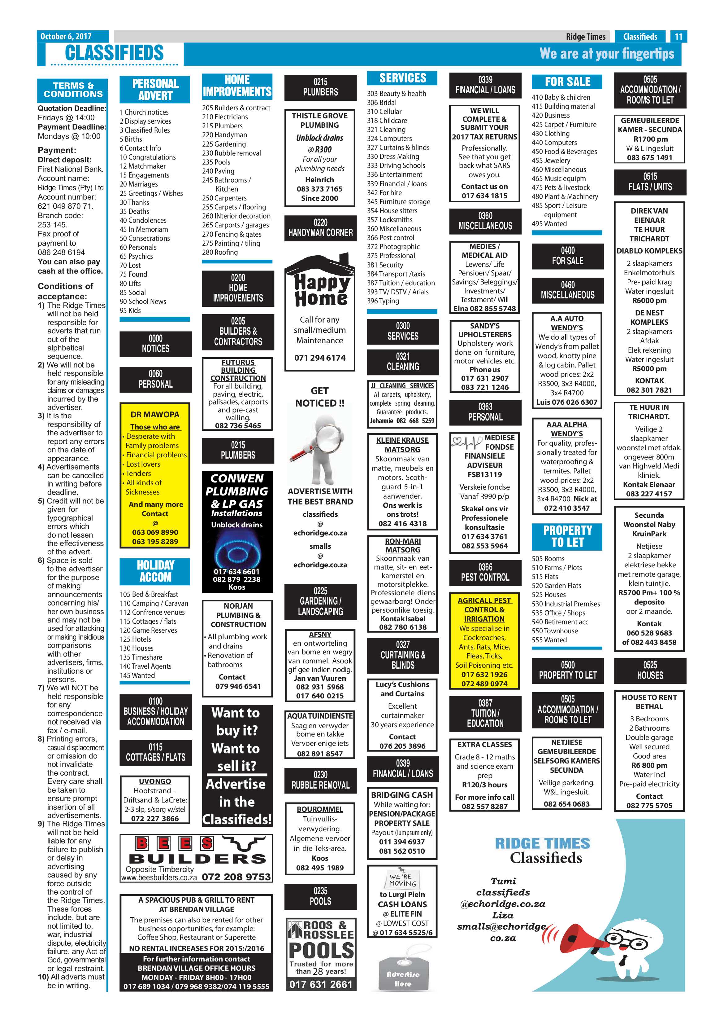 Ridge Times, 6 October page 11